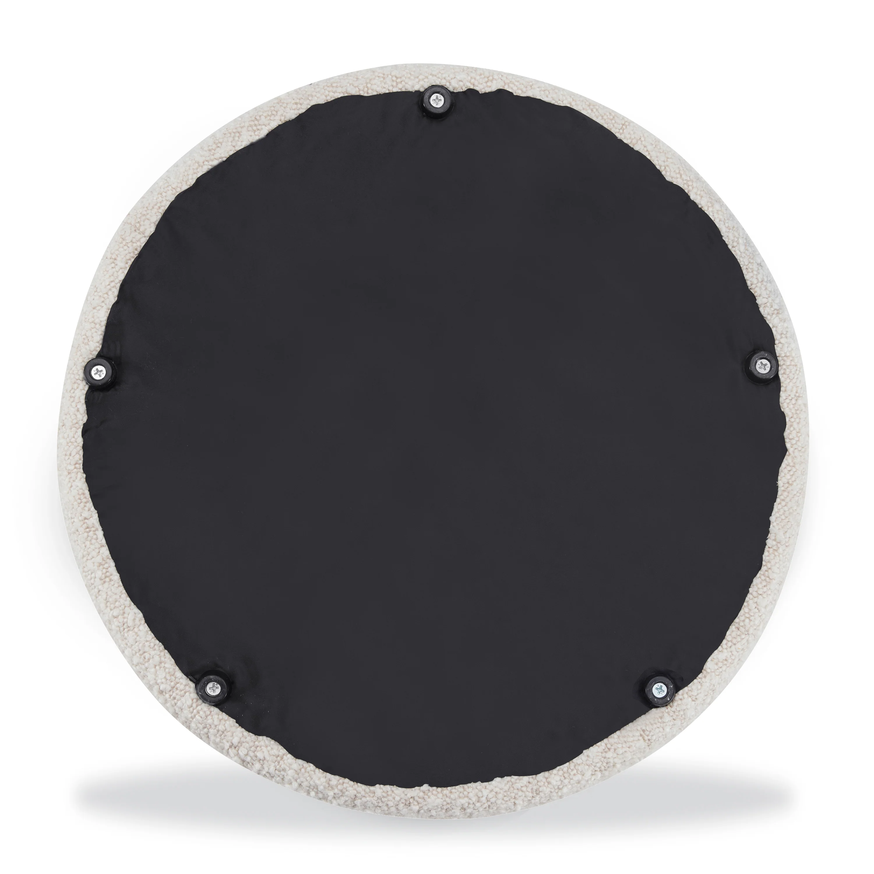 Basel Ottoman | Crema White Boucle - Image 6