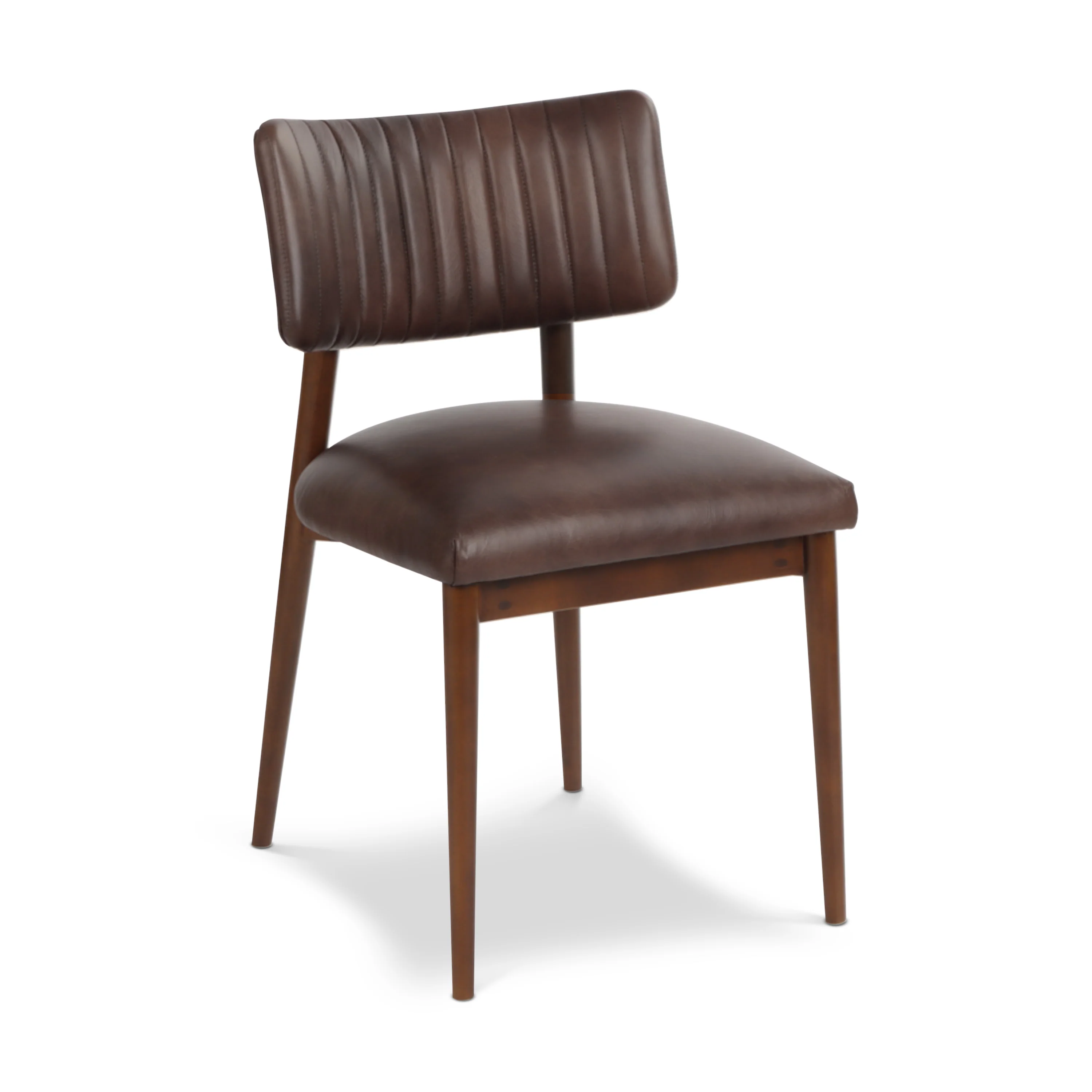 Bask Leather Dining Chair | Antique Brown - Image 4