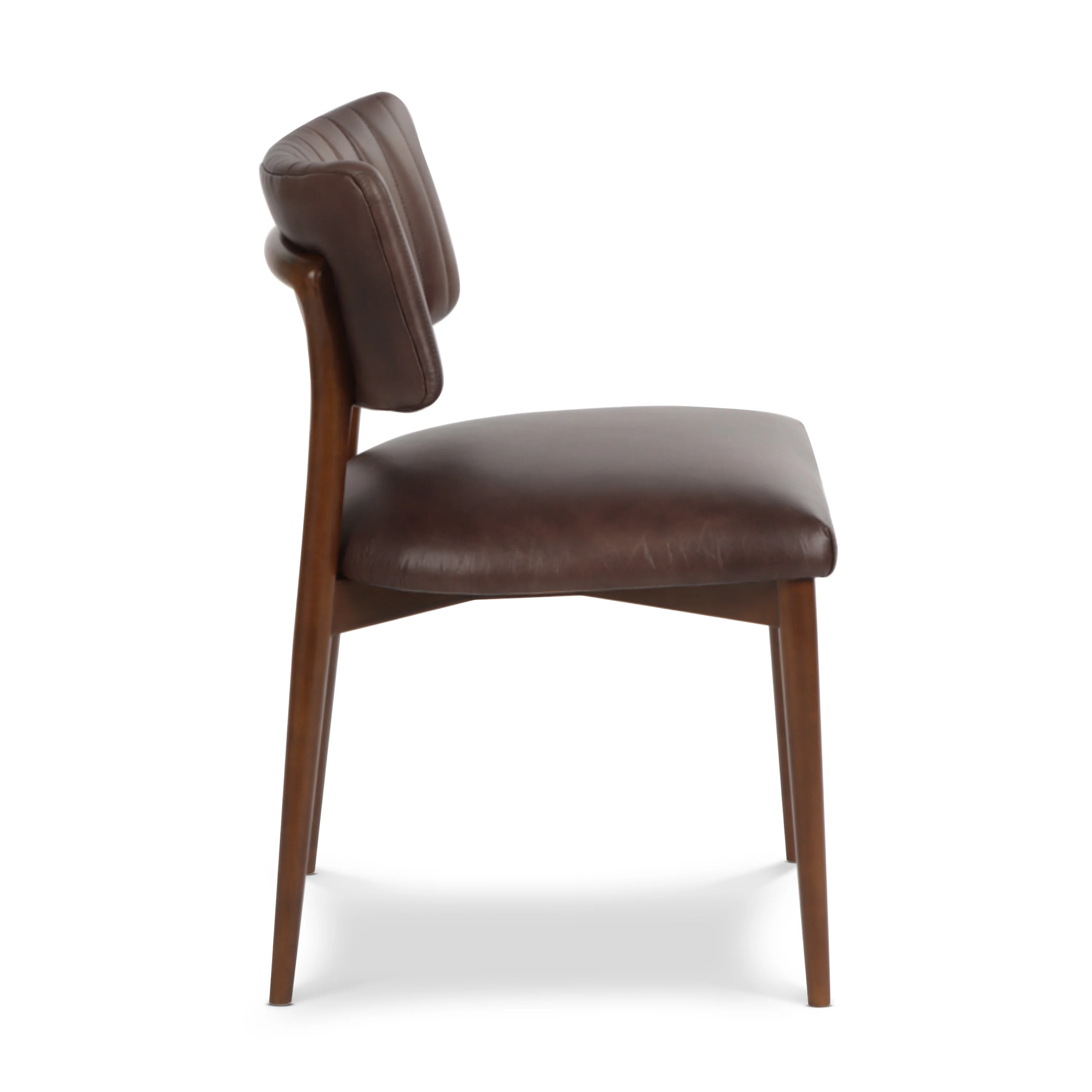 Bask Leather Dining Chair | Antique Brown - Image 5