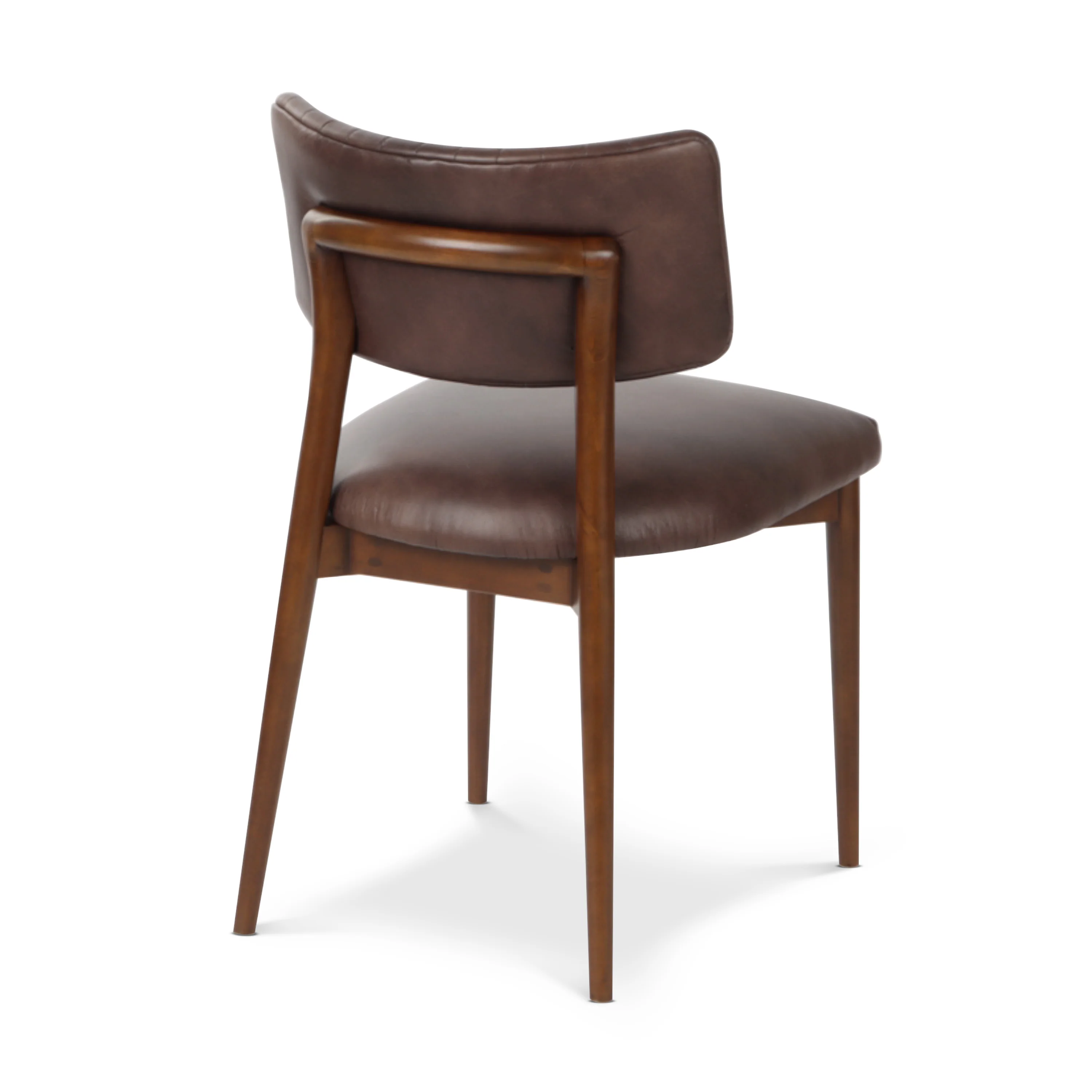 Bask Leather Dining Chair | Antique Brown - Image 6