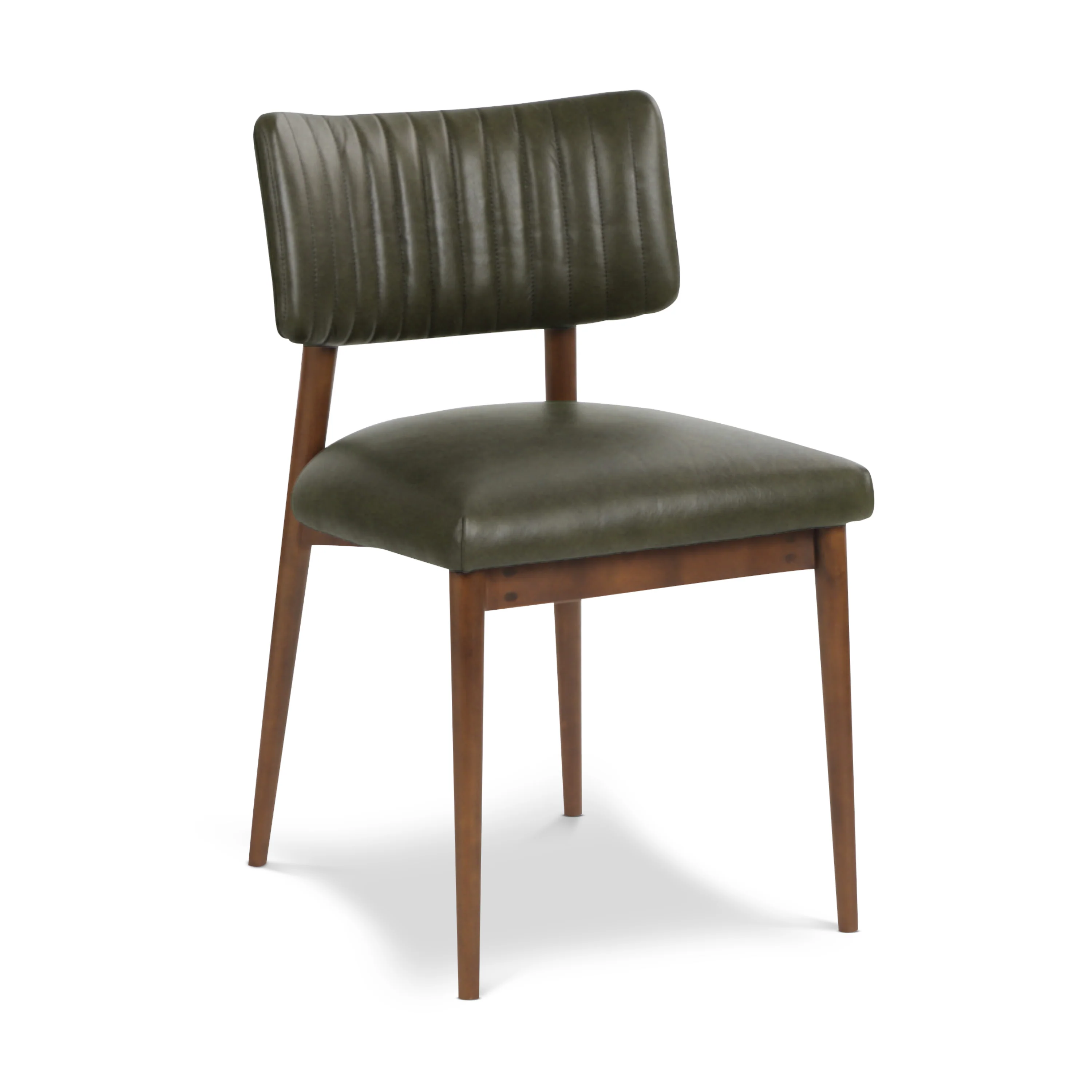 Bask Leather Dining Chair | Antique Green - Image 4