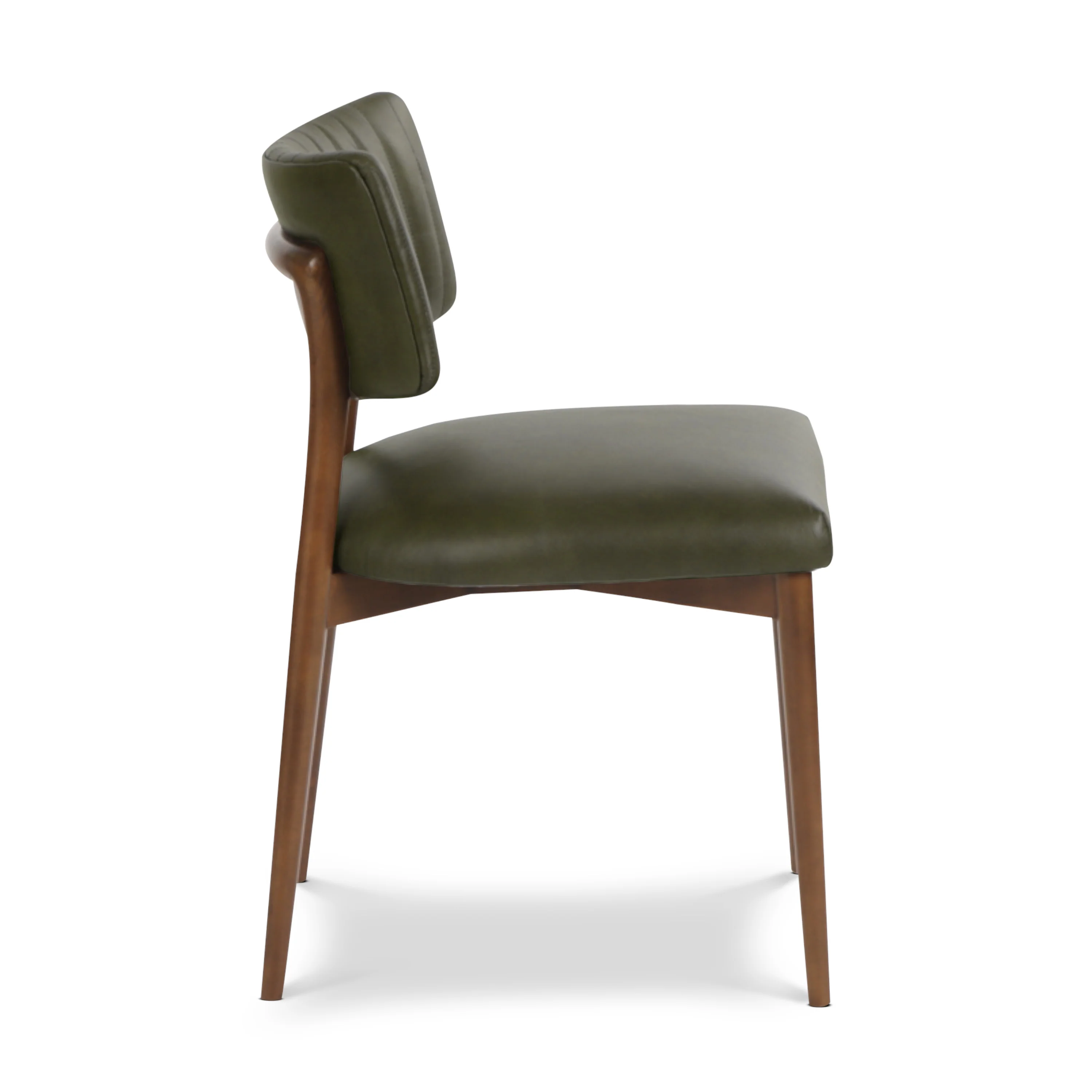 Bask Leather Dining Chair | Antique Green - Image 5