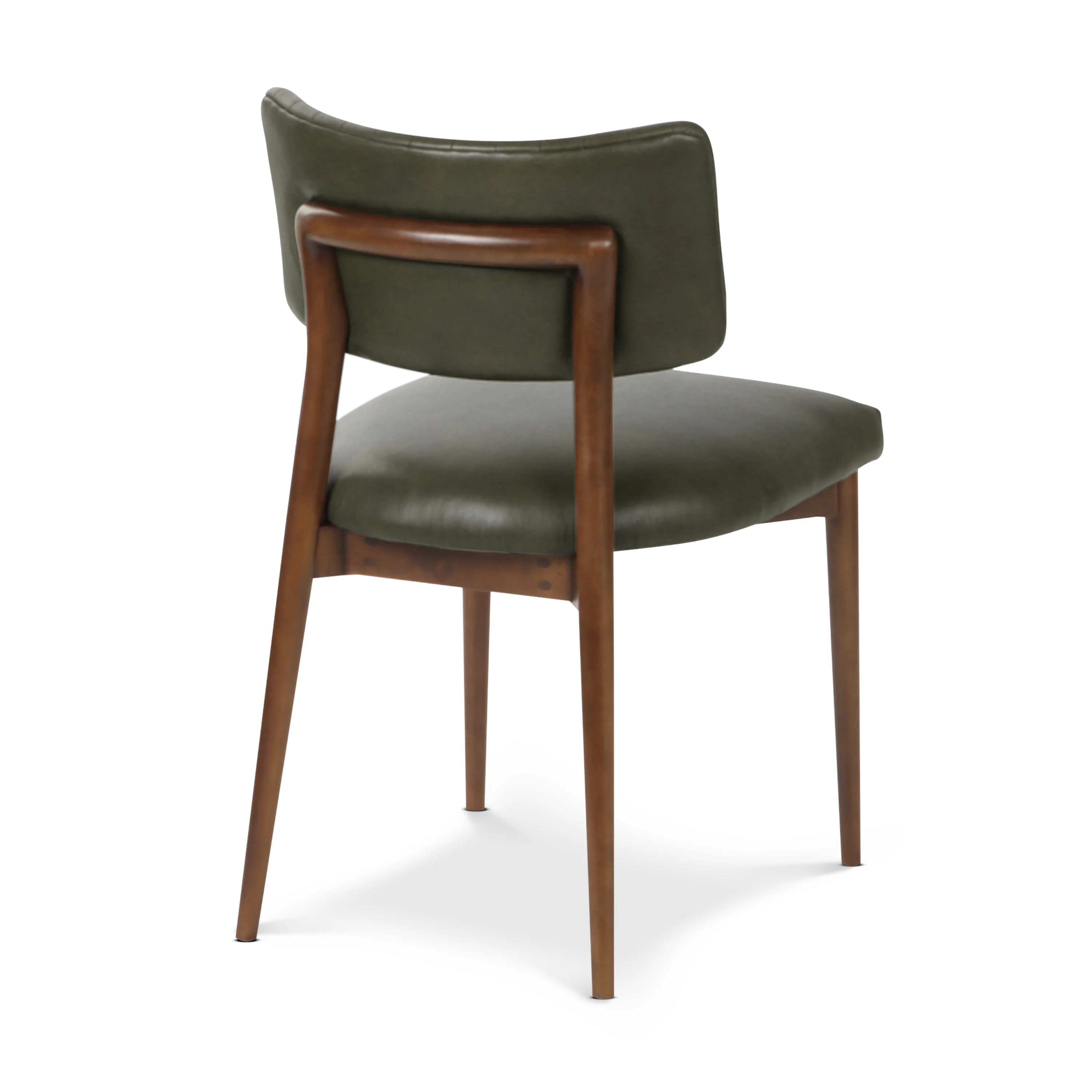 Bask Leather Dining Chair | Antique Green - Image 6