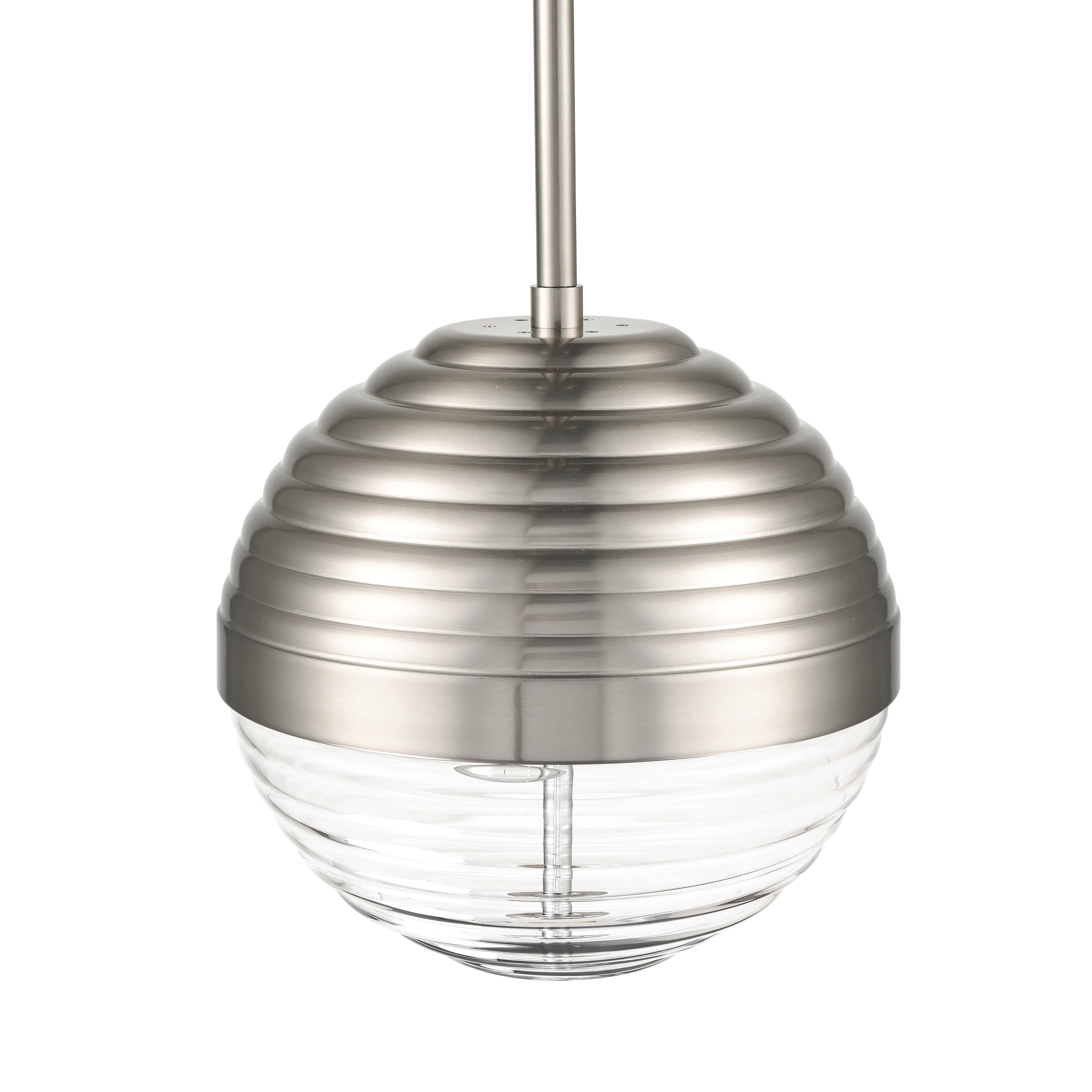 Bea Pendant Light | Satin Nickel/Clear - Image 12