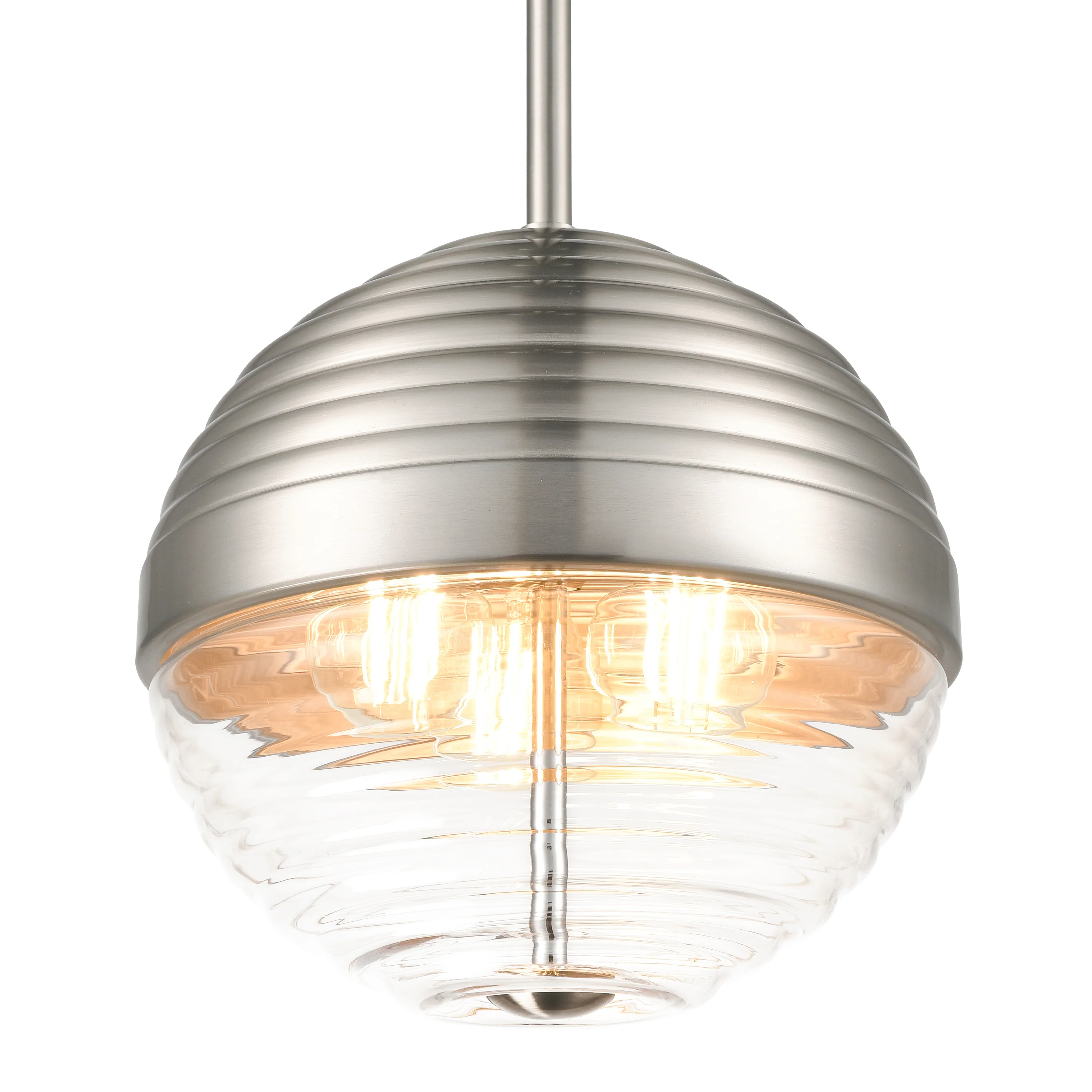 Bea Pendant Light | Satin Nickel/Clear - Image 13