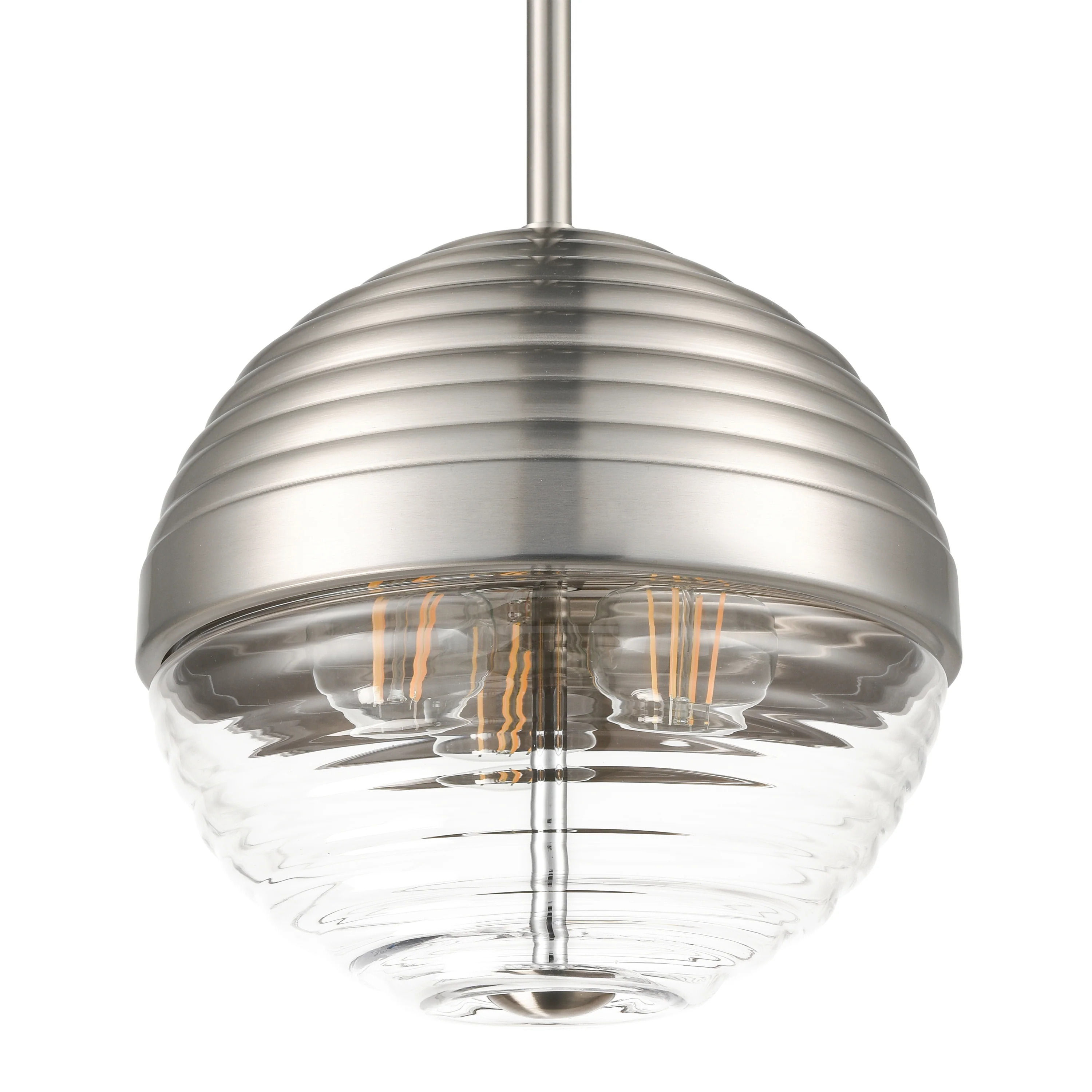 Bea Pendant Light | Satin Nickel/Clear - Image 14