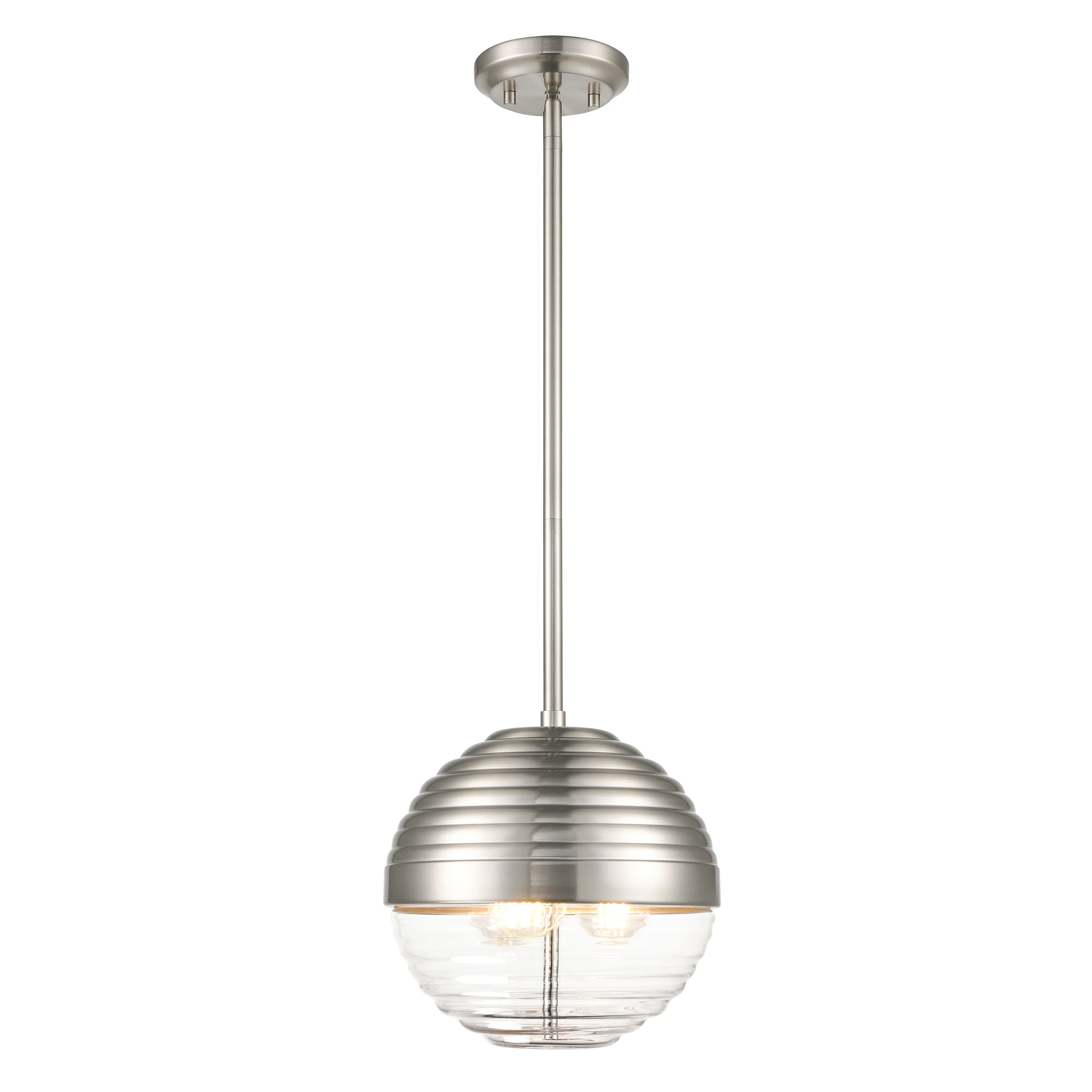 Bea Pendant Light | Satin Nickel/Clear - Image 7