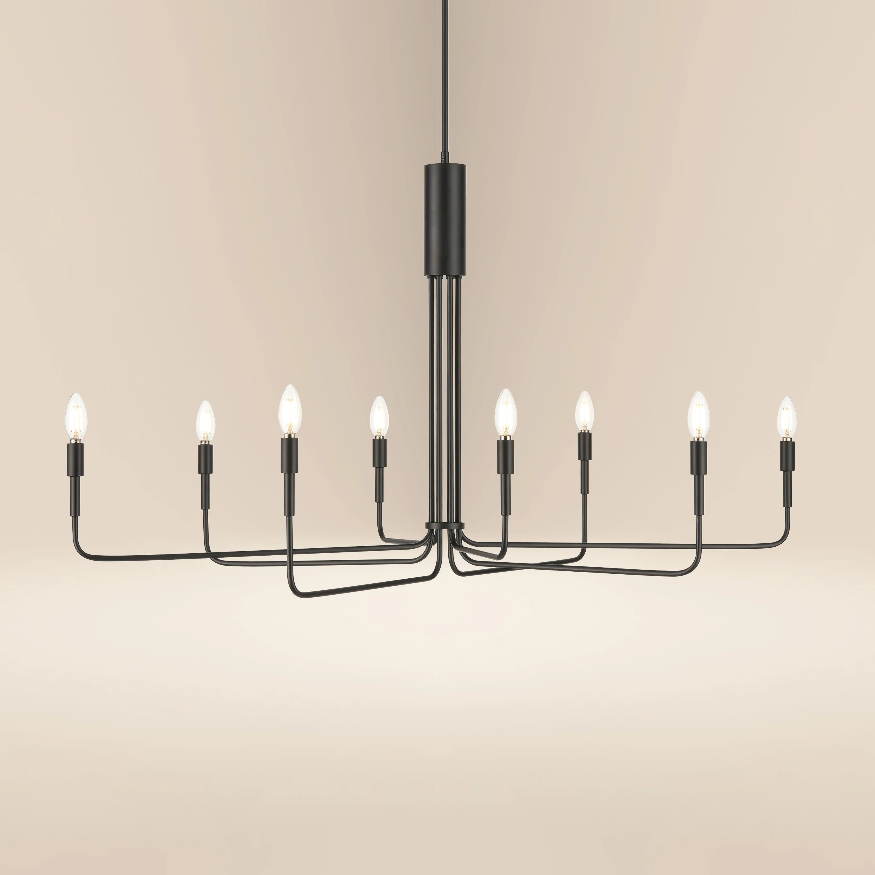 Bella 8-Light Chandelier | Black