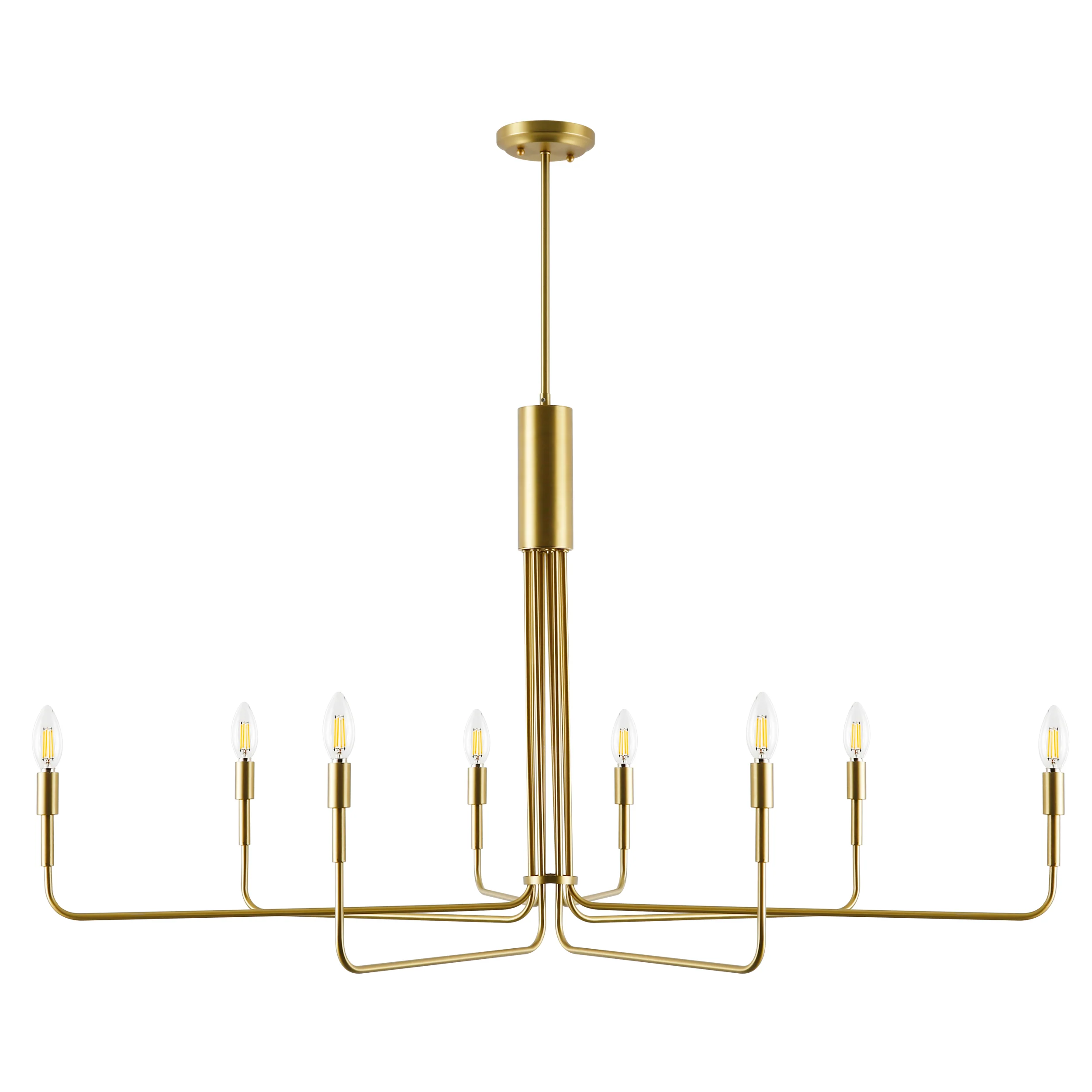 Bella 8-Light Chandelier | Brushed Brass - Image 2