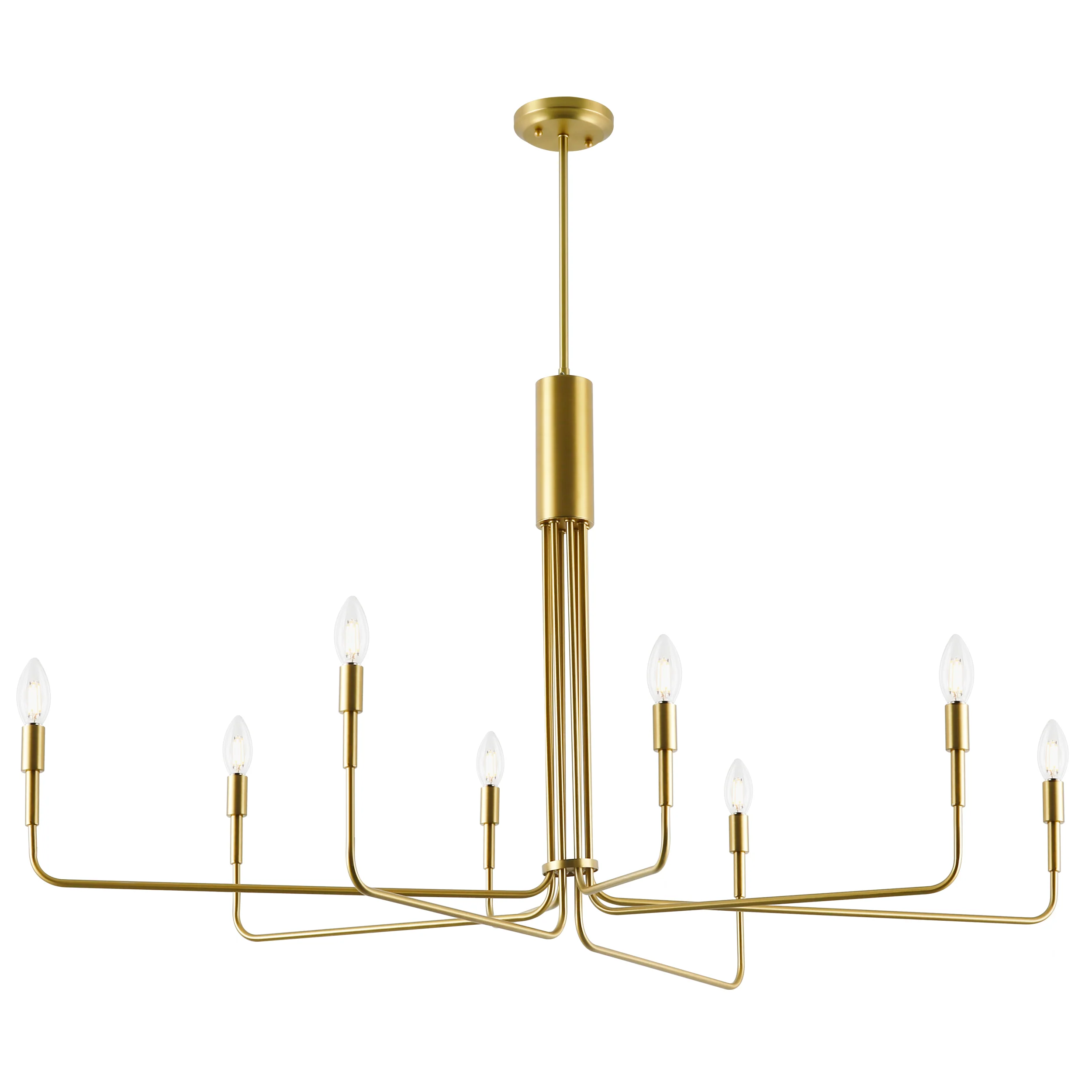Bella 8-Light Chandelier | Brushed Brass - Image 5