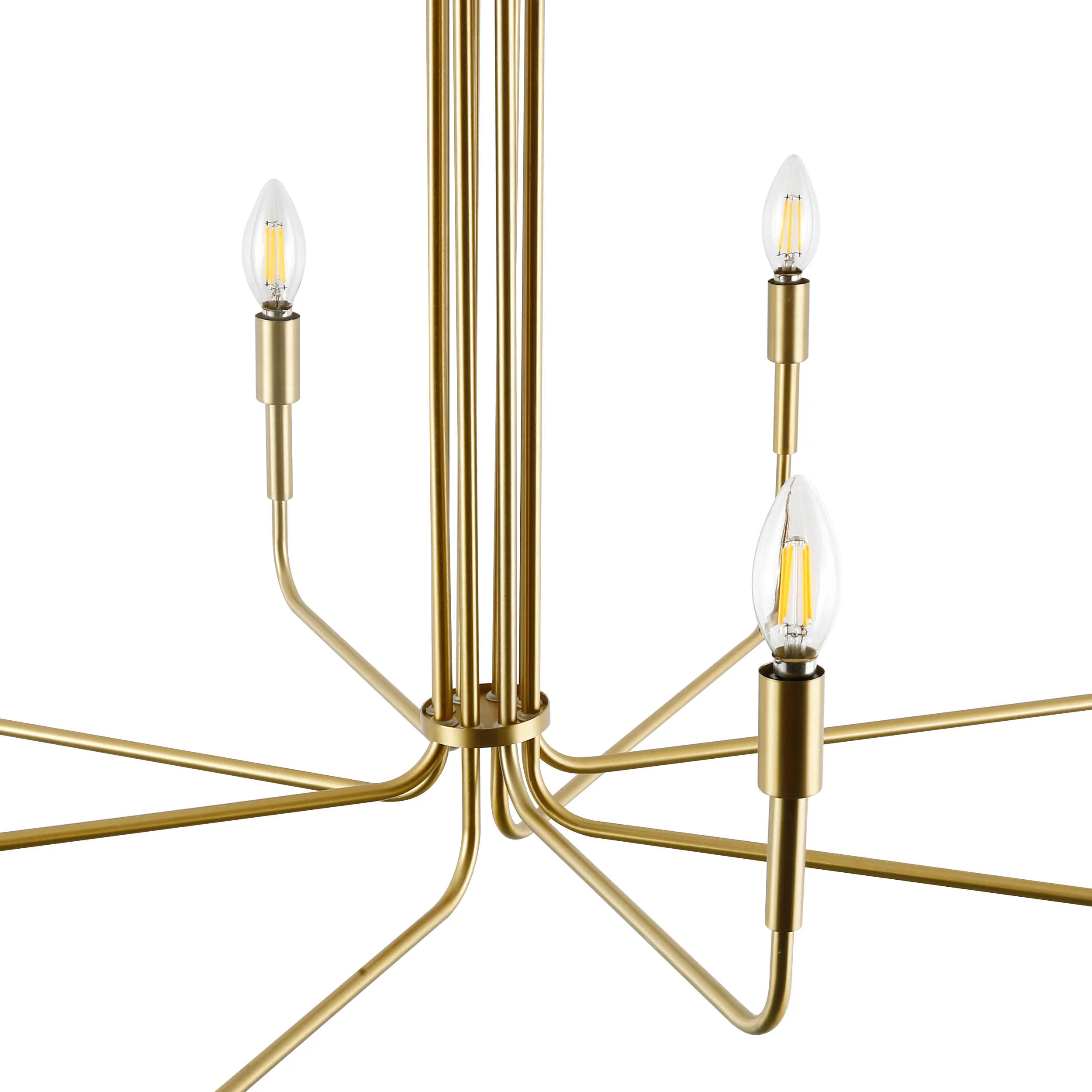 Bella 8-Light Chandelier | Brushed Brass - Image 8