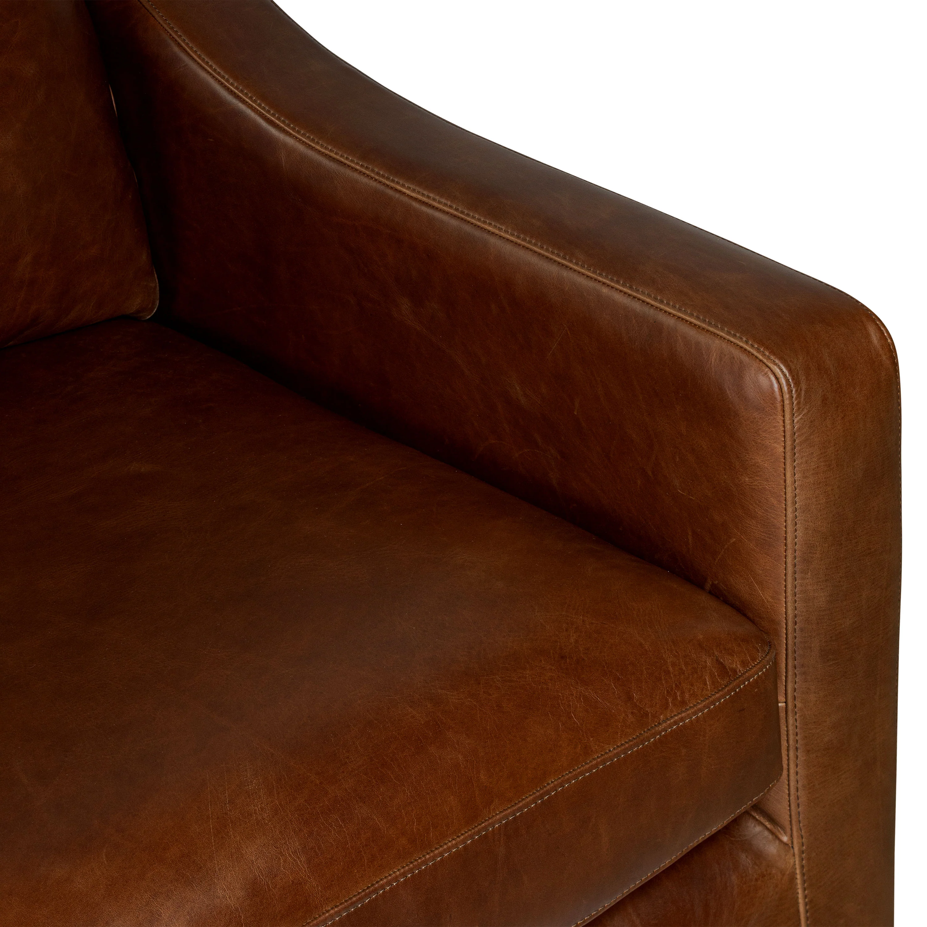 Biltmore 80.5" Leather Pull-Out Convertible Sleeper Sofa | Oscuro Brown - Image 11