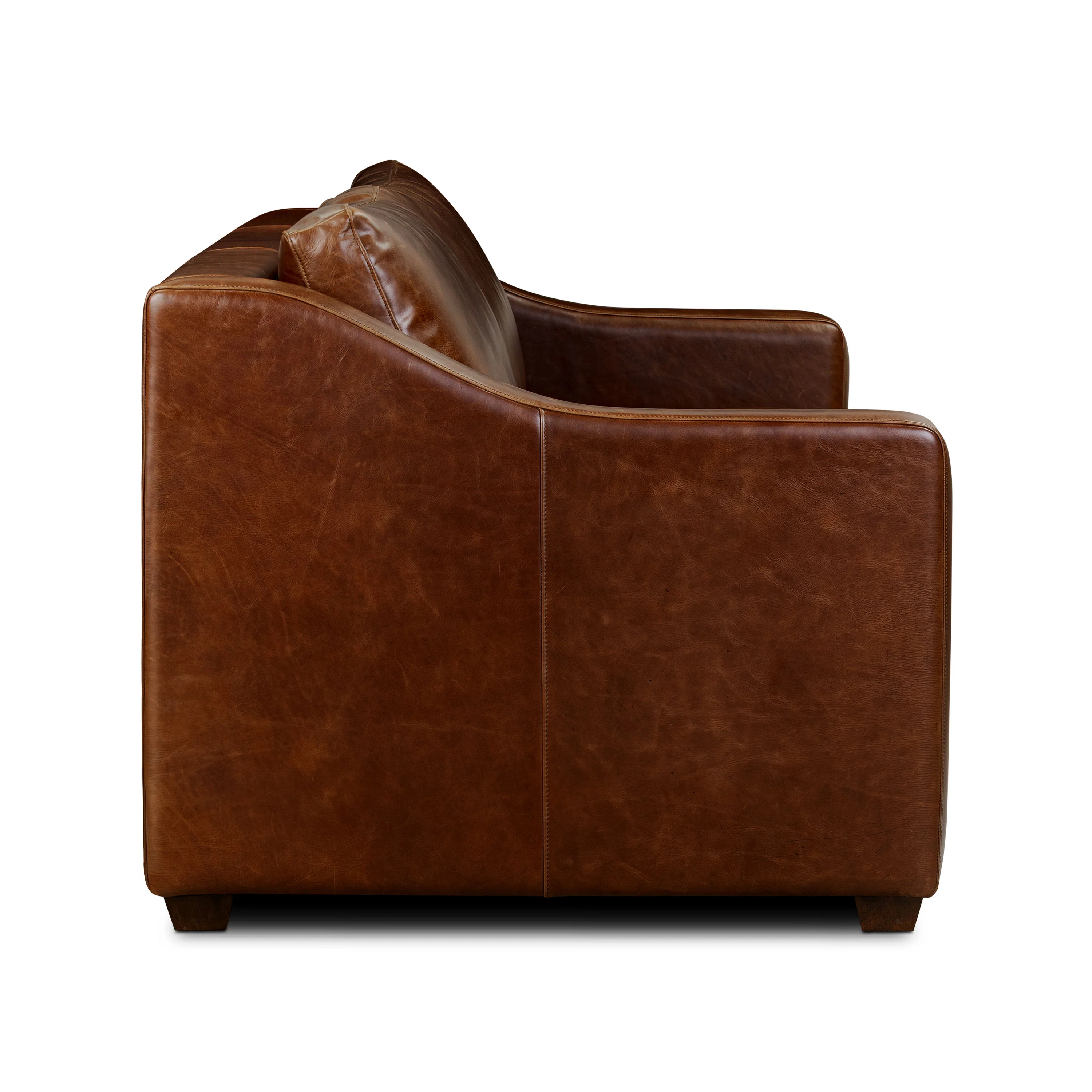 Biltmore 80.5" Leather Pull-Out Convertible Sleeper Sofa | Oscuro Brown - Image 14