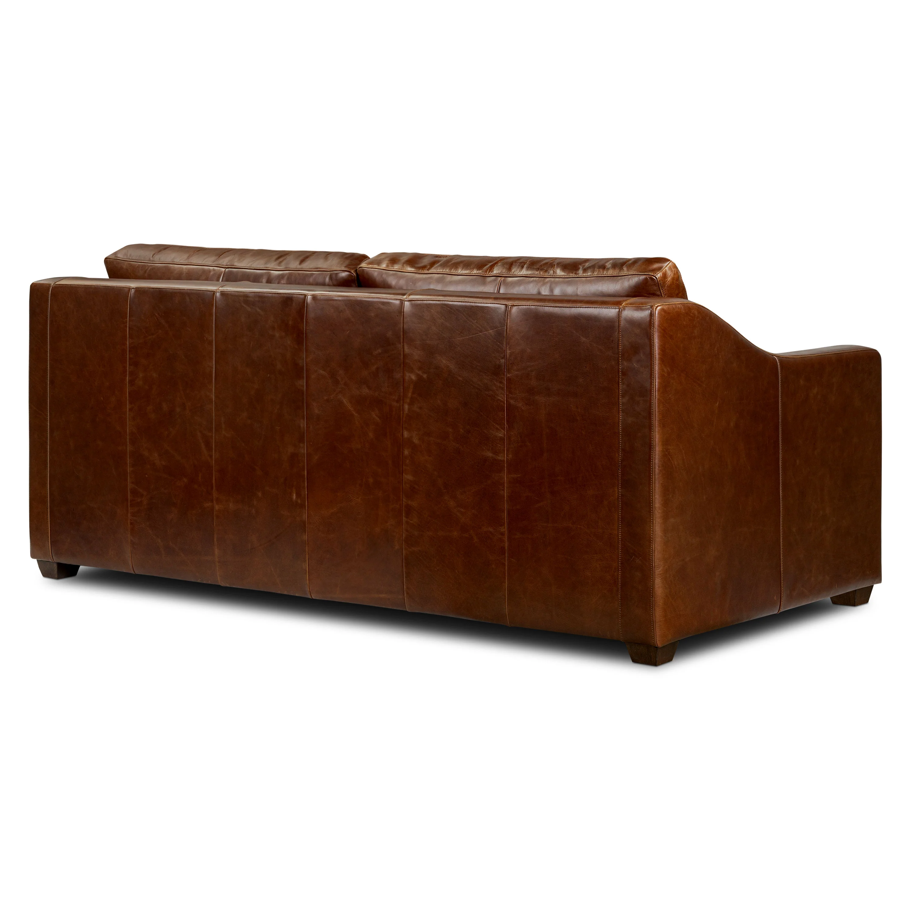 Biltmore 80.5" Leather Pull-Out Convertible Sleeper Sofa | Oscuro Brown - Image 15