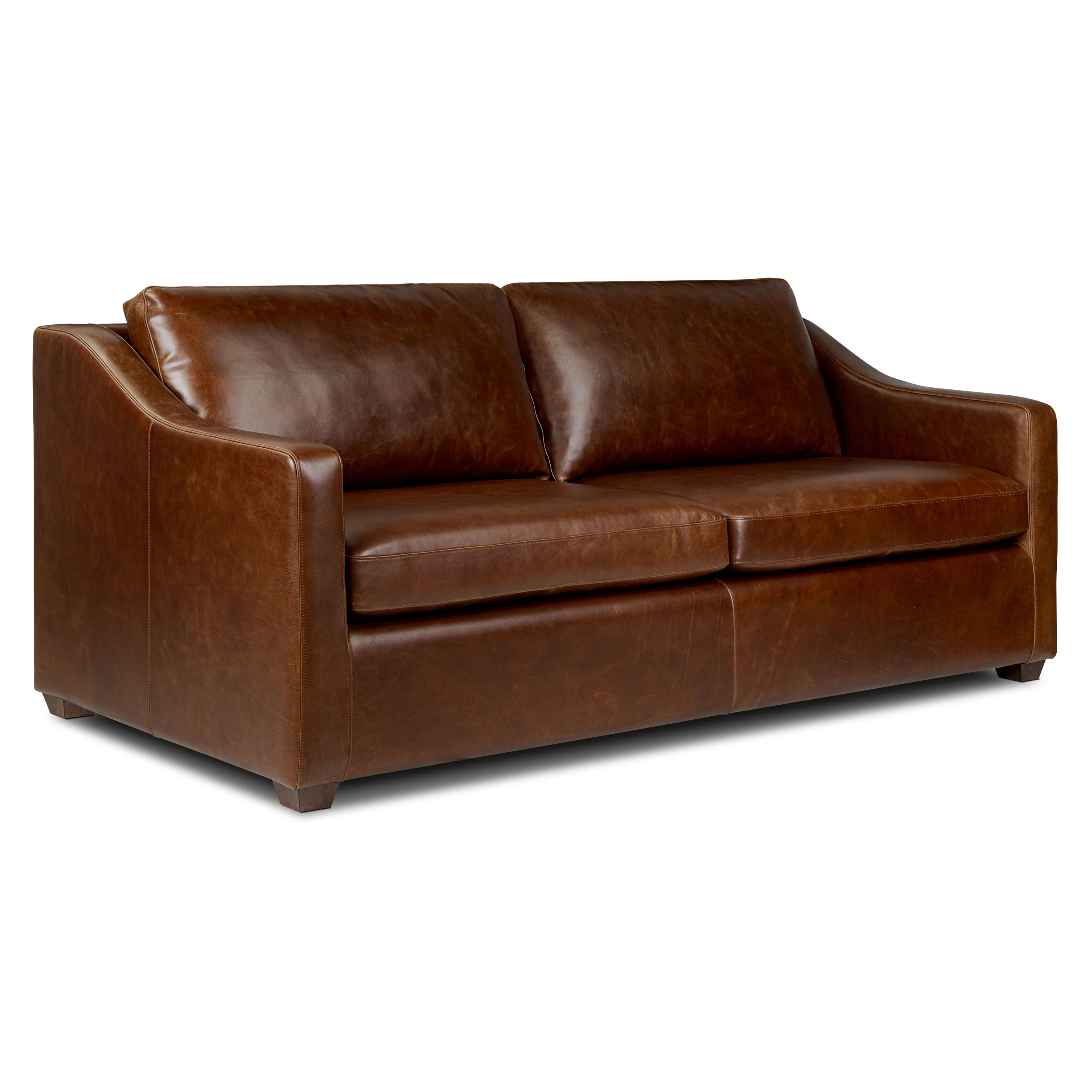 Biltmore 80.5" Leather Pull-Out Convertible Sleeper Sofa | Oscuro Brown - Image 4