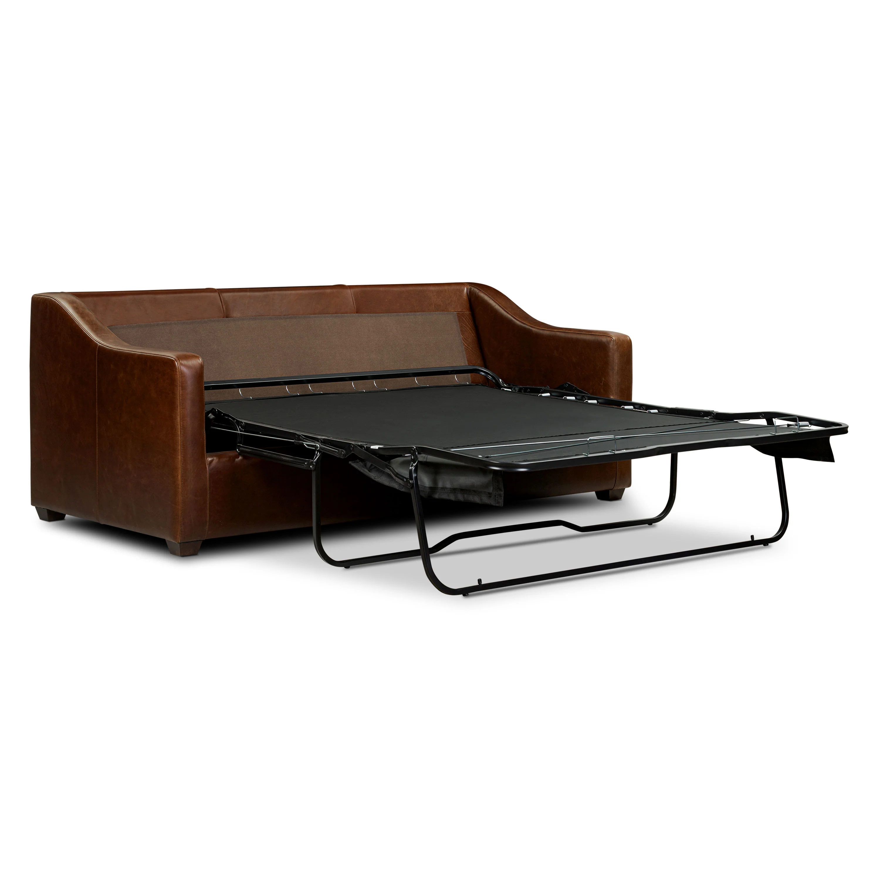 Biltmore 80.5" Leather Pull-Out Convertible Sleeper Sofa | Oscuro Brown - Image 5