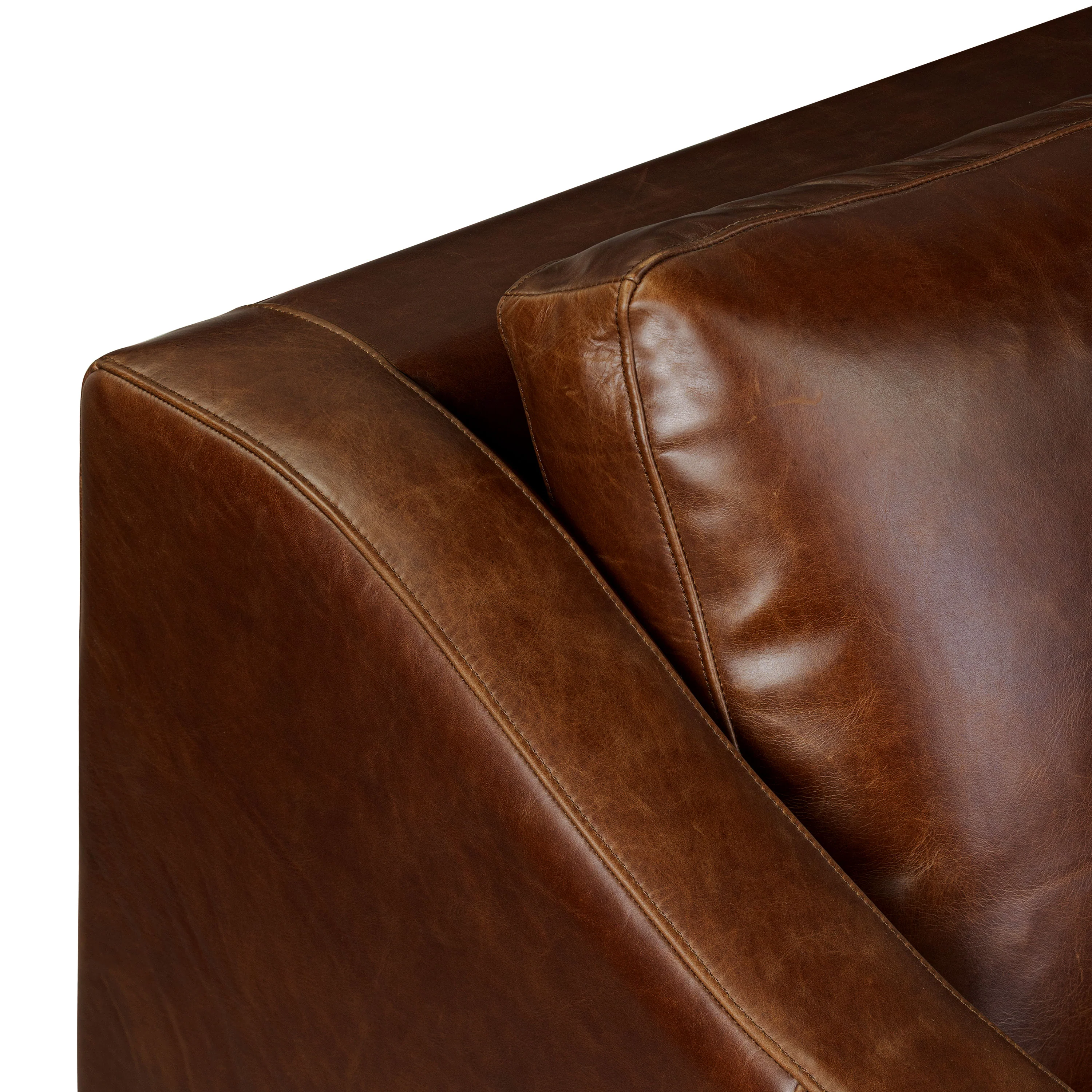 Biltmore 80.5" Leather Pull-Out Convertible Sleeper Sofa | Oscuro Brown - Image 8