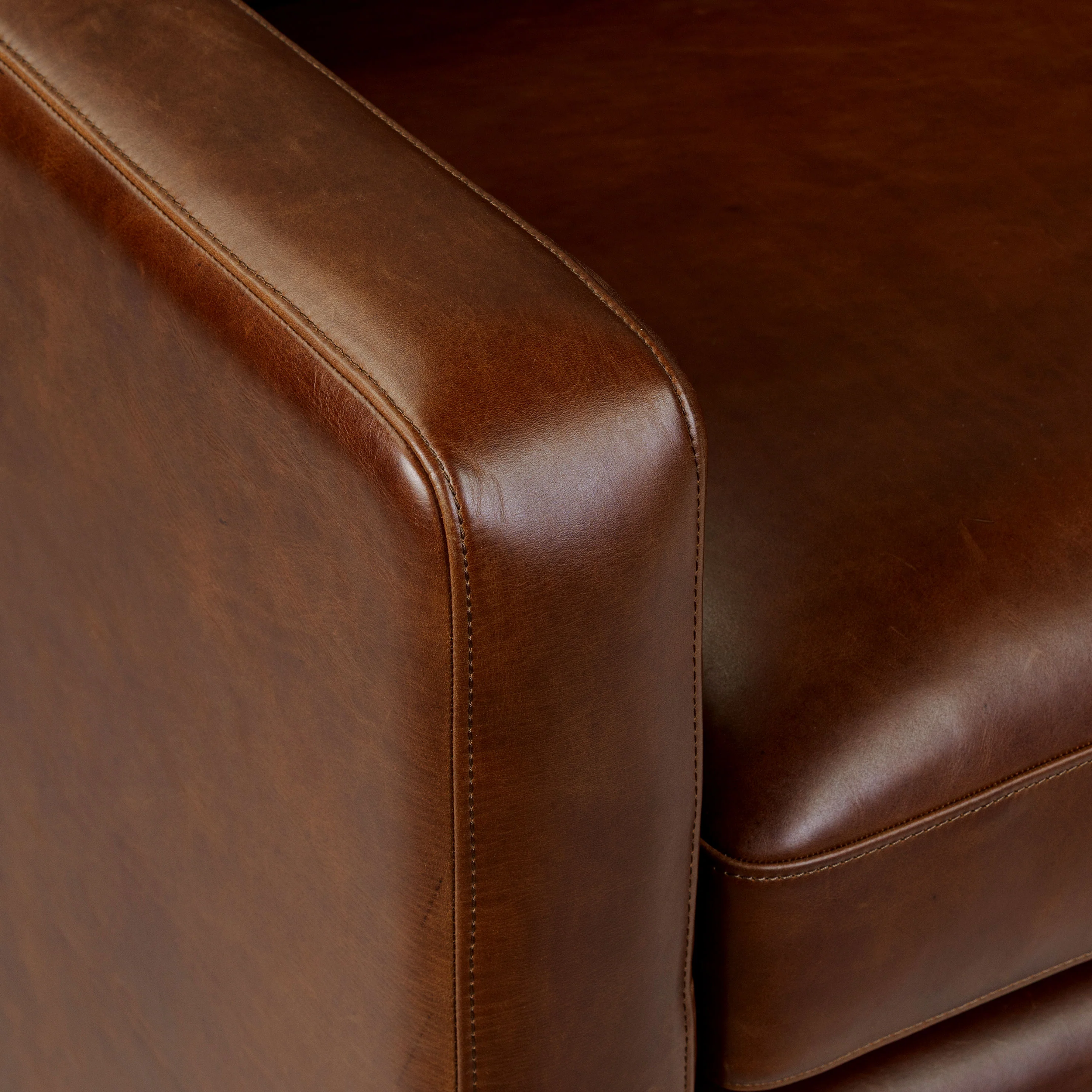 Biltmore 80.5" Leather Pull-Out Convertible Sleeper Sofa | Oscuro Brown - Image 9