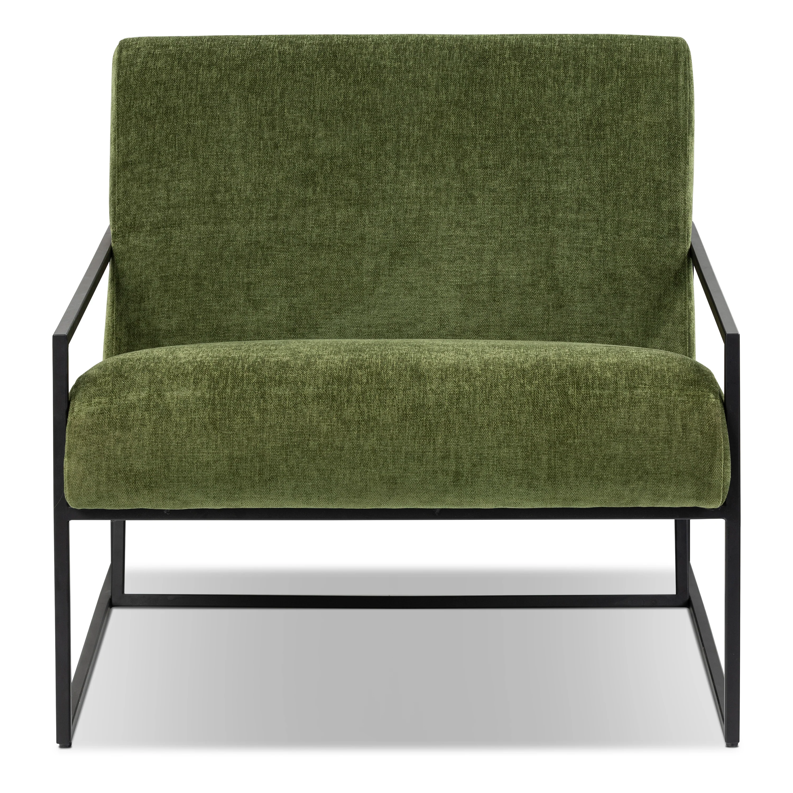 Bo Fabric Lounge Chair | Distressed Green Velvet - Image 5