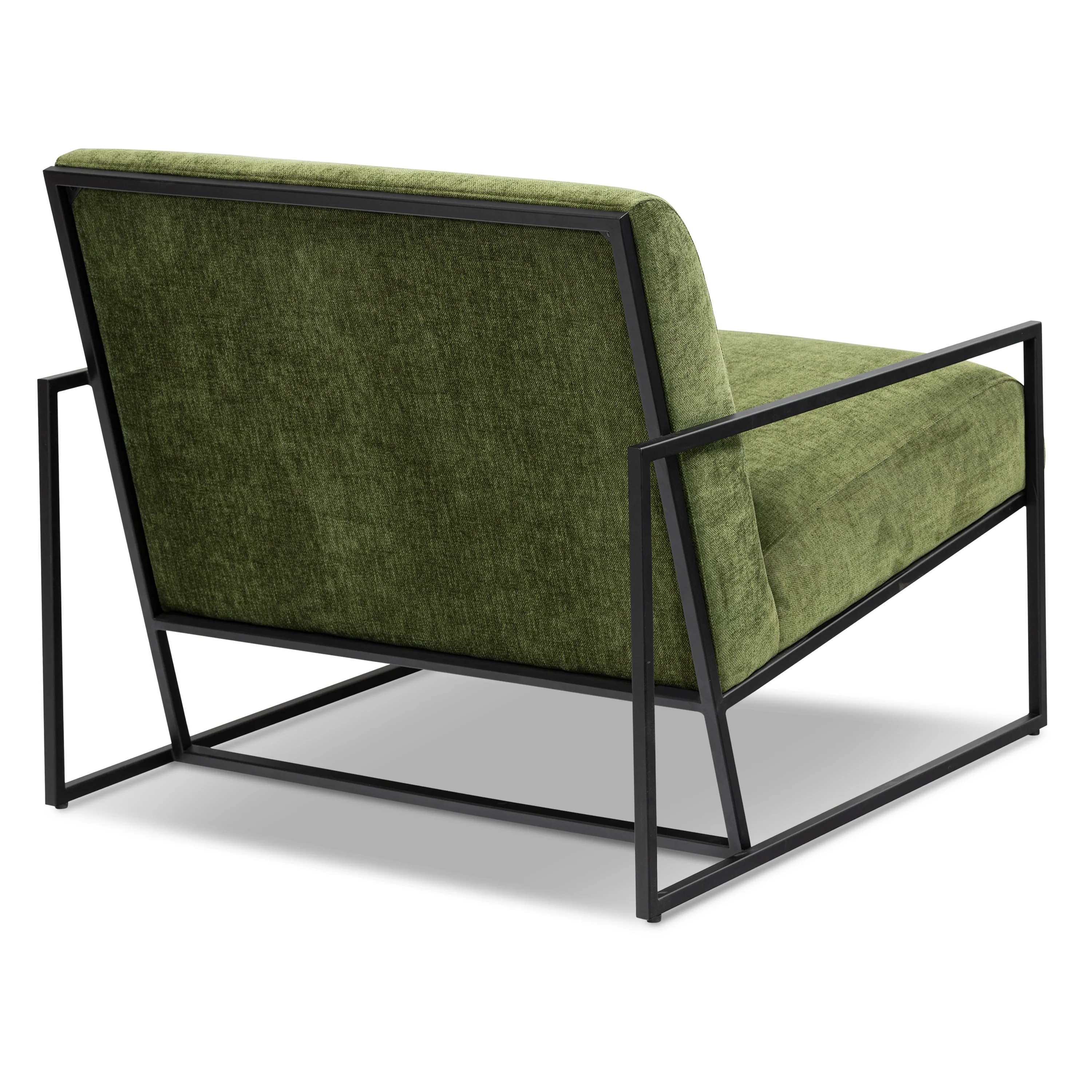 Bo Fabric Lounge Chair | Distressed Green Velvet - Image 7