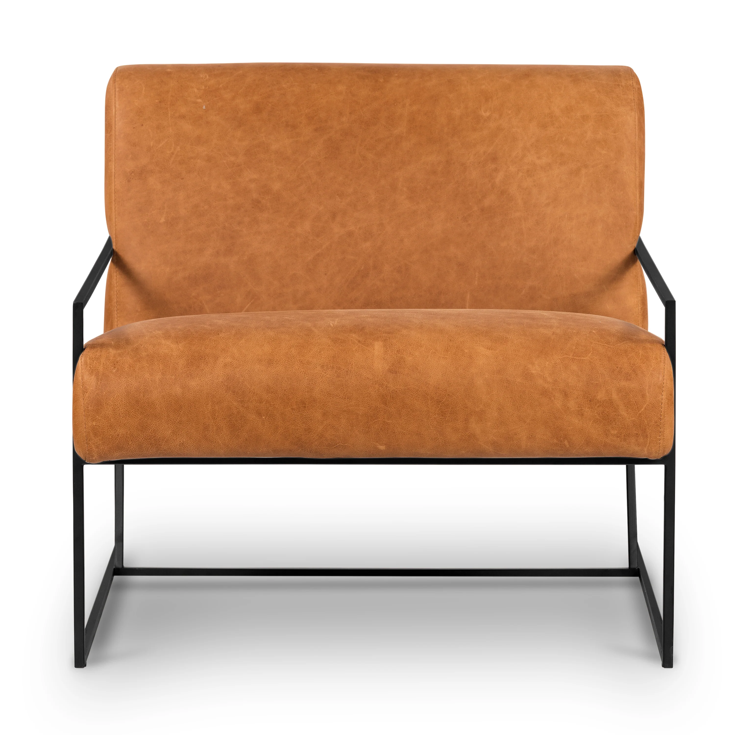 Bo Leather Lounge Chair | Cognac Tan - Image 5