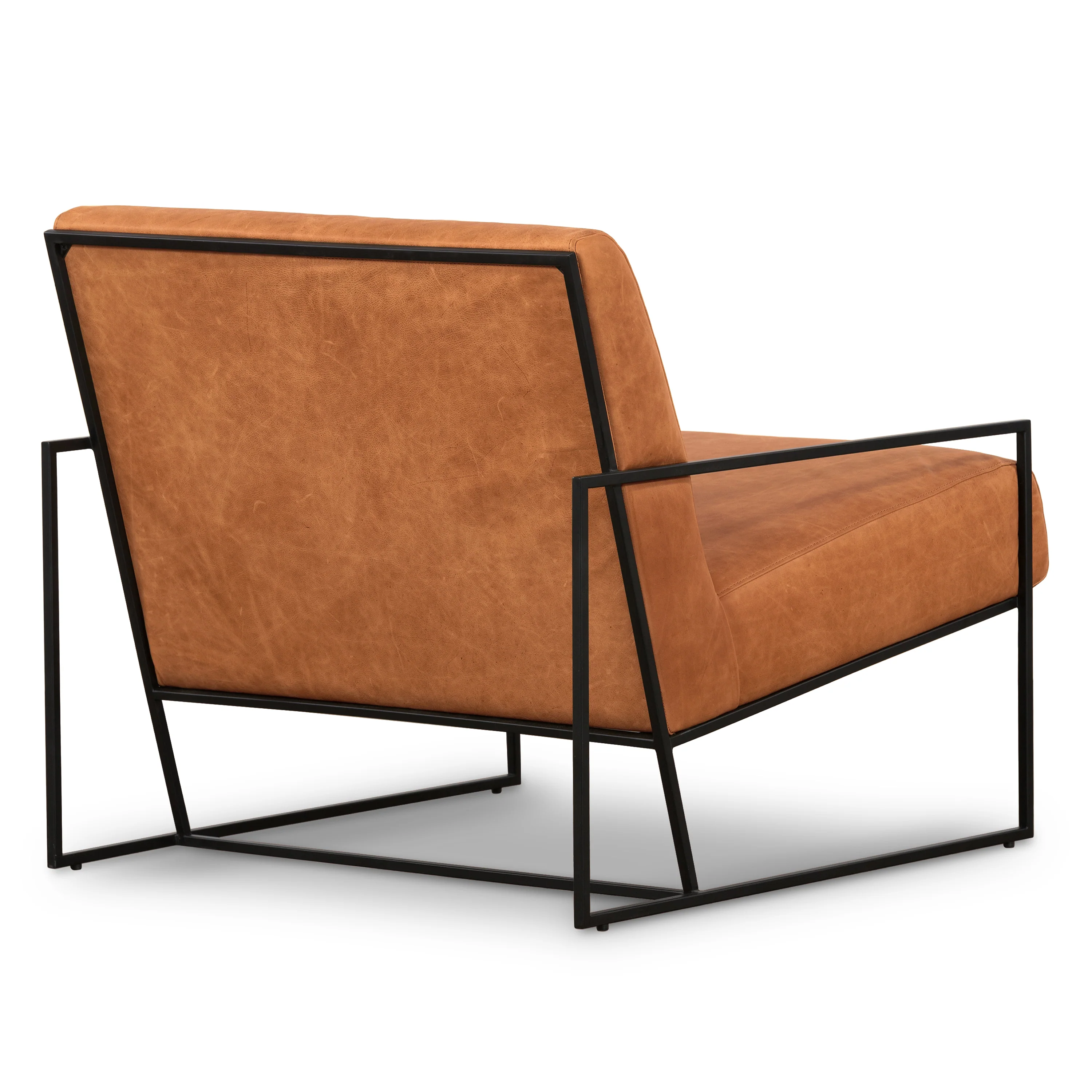 Bo Leather Lounge Chair | Cognac Tan - Image 8