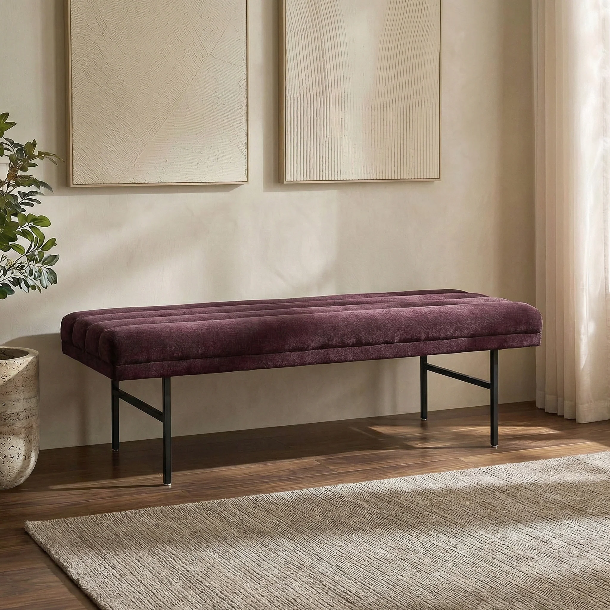 Bolus Bench (55") | Mello Plum - Image 3