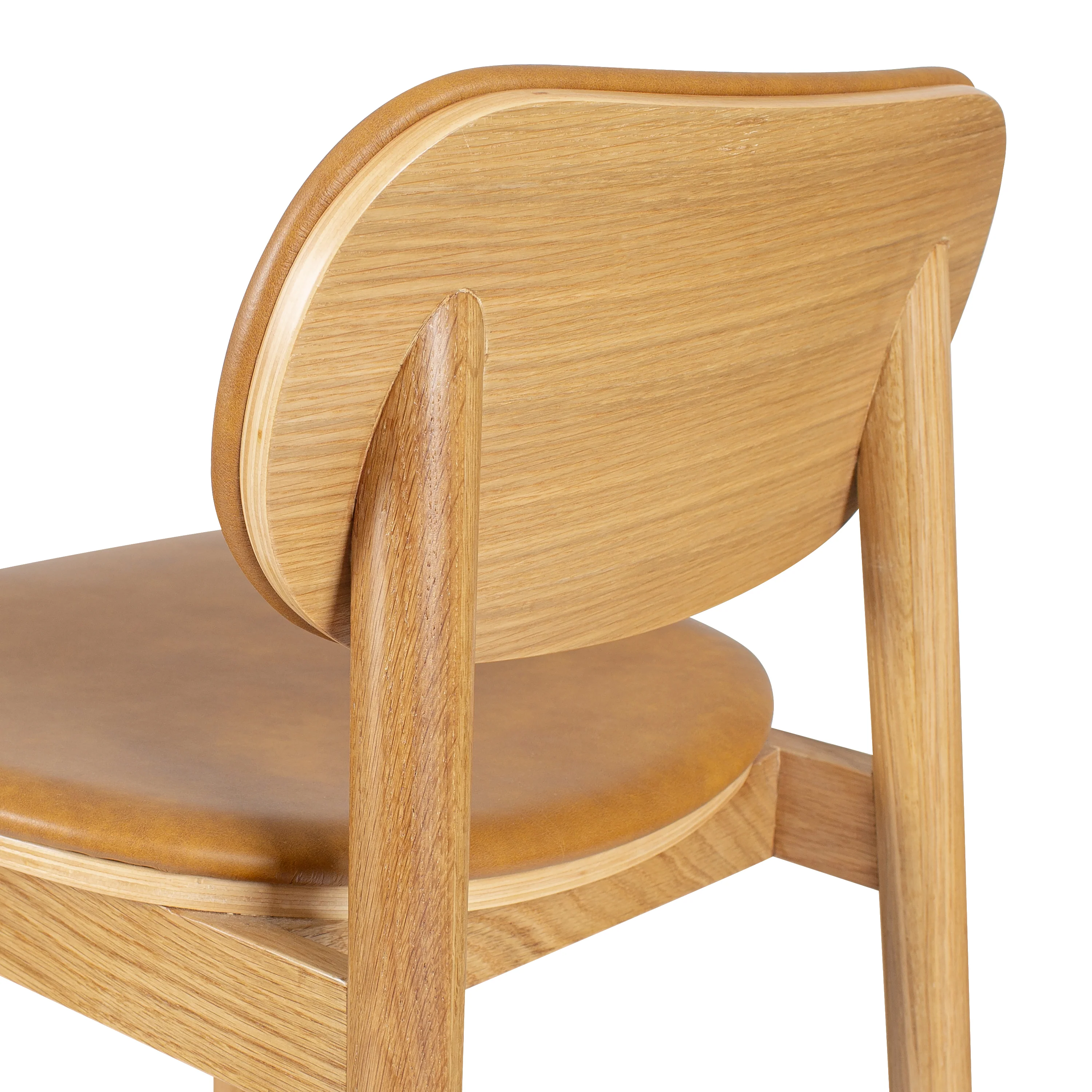 Bonato Leather Counter Stool | Caramel Tan/Oak - Image 11