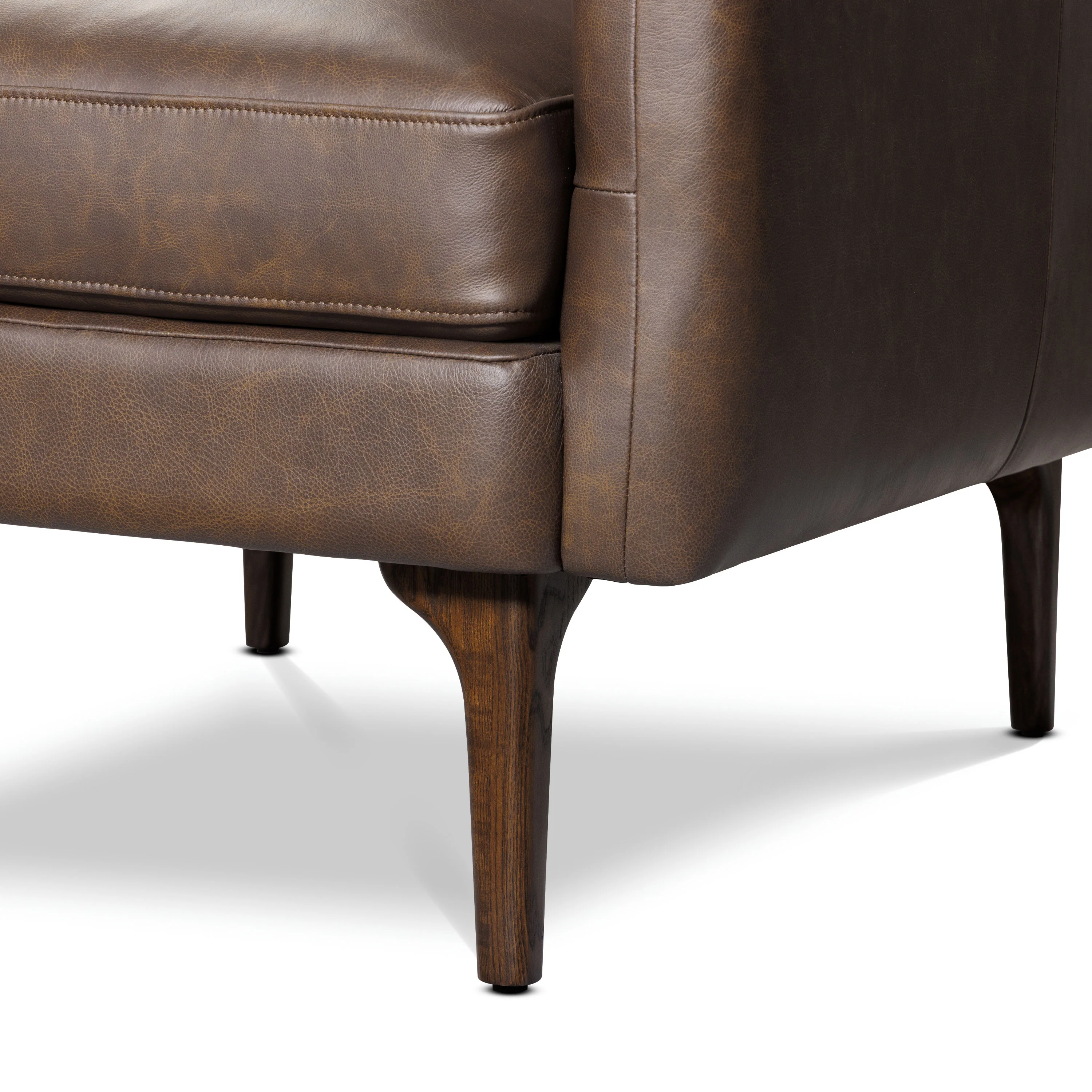 Bosco Leather Lounge Chair | Bridle Brown - Image 13