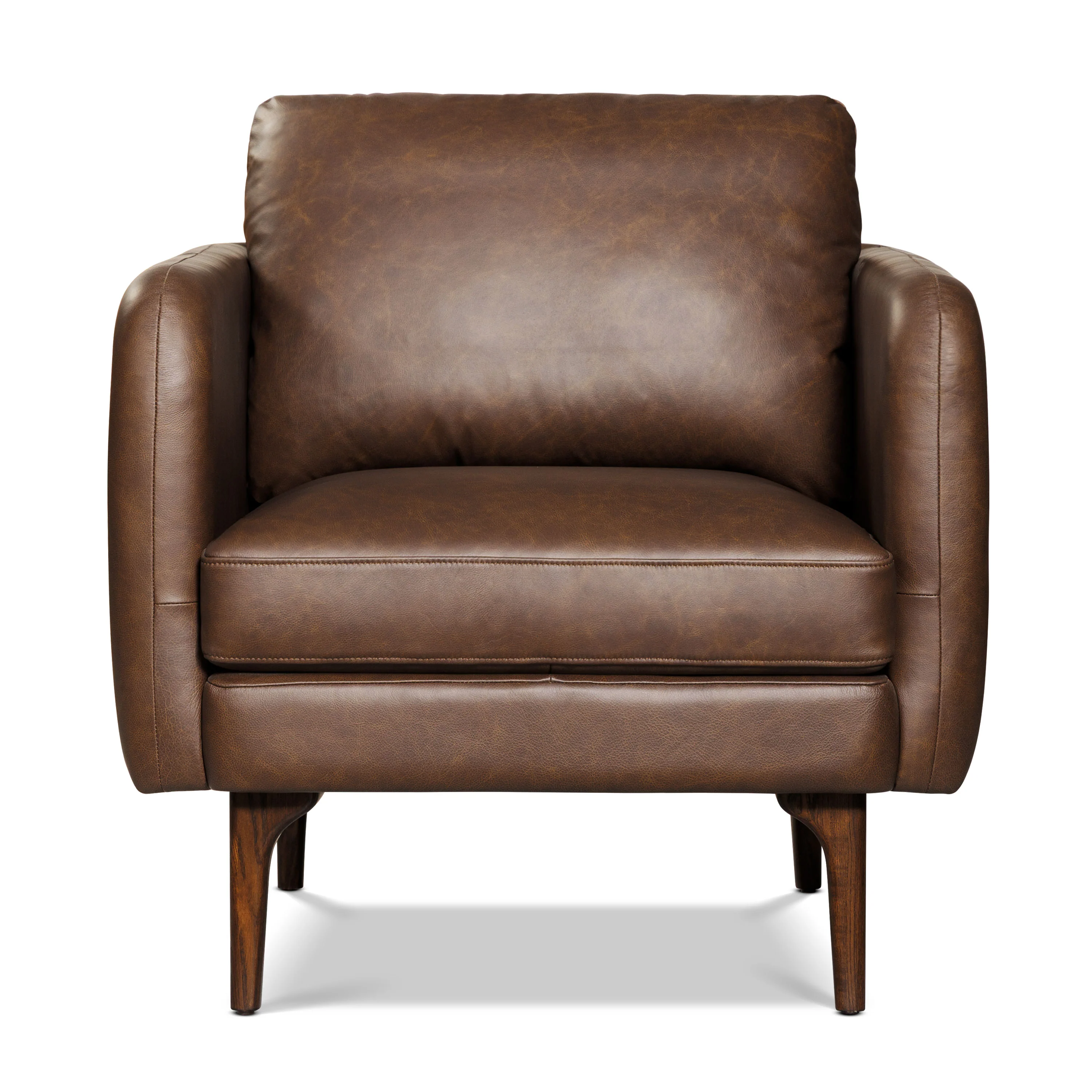 Bosco Leather Lounge Chair | Bridle Brown - Image 3