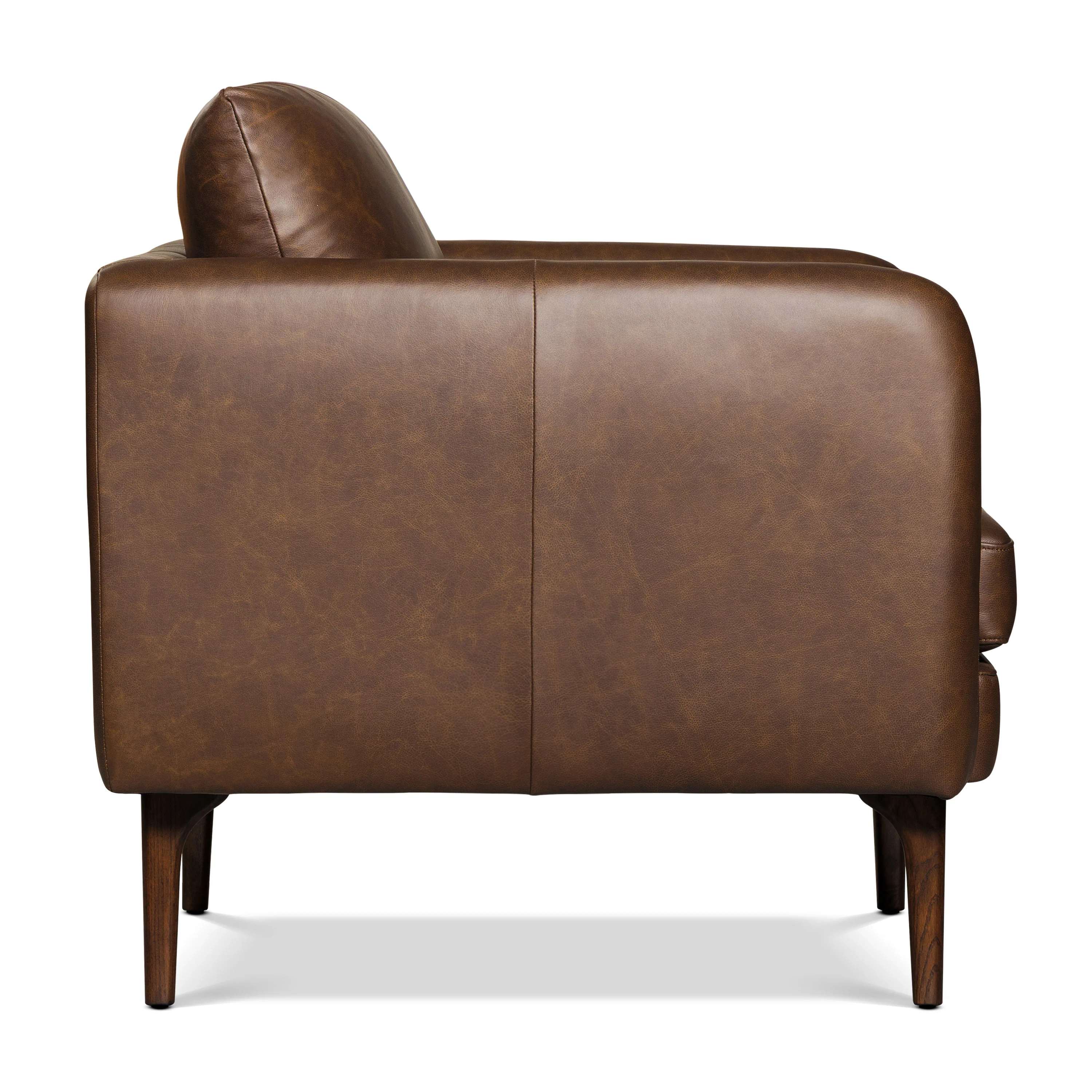 Bosco Leather Lounge Chair | Bridle Brown - Image 5