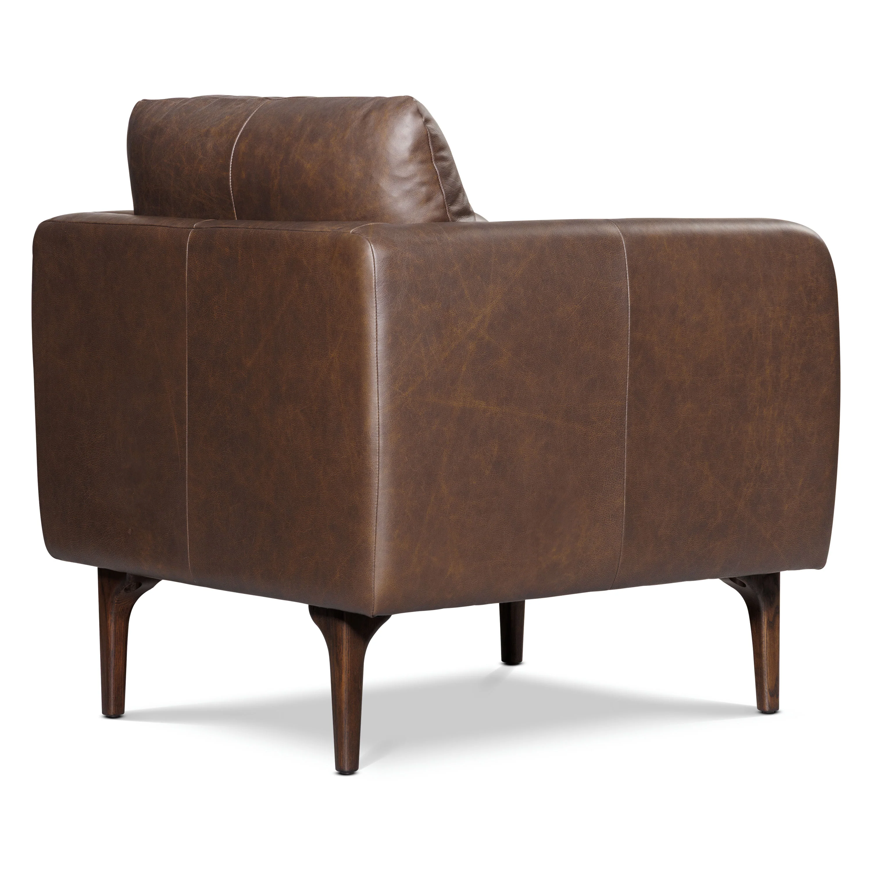Bosco Leather Lounge Chair | Bridle Brown - Image 6