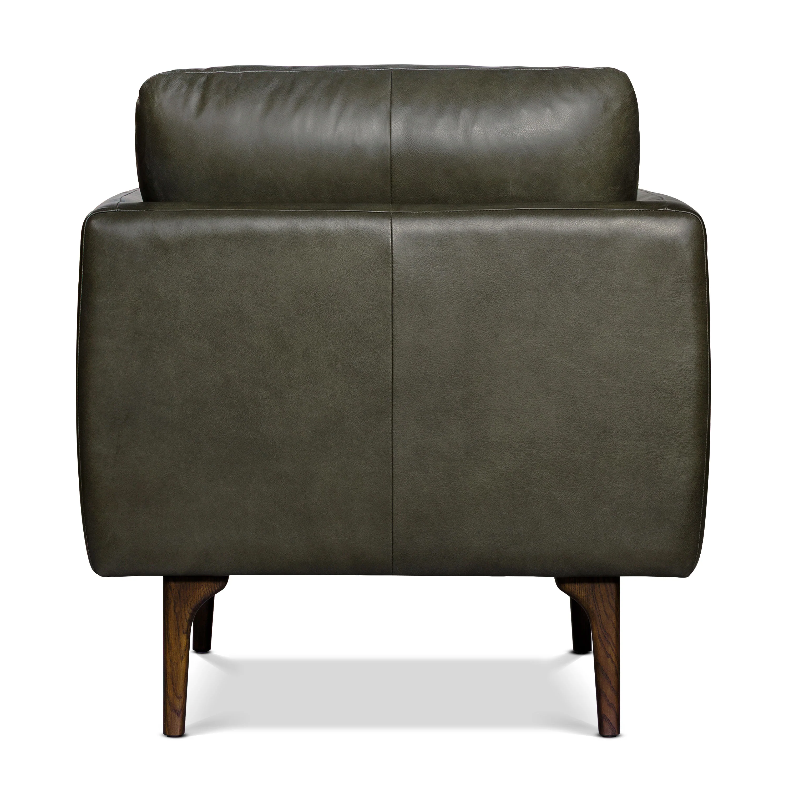 Bosco Leather Lounge Chair | Olivine Green - Image 7