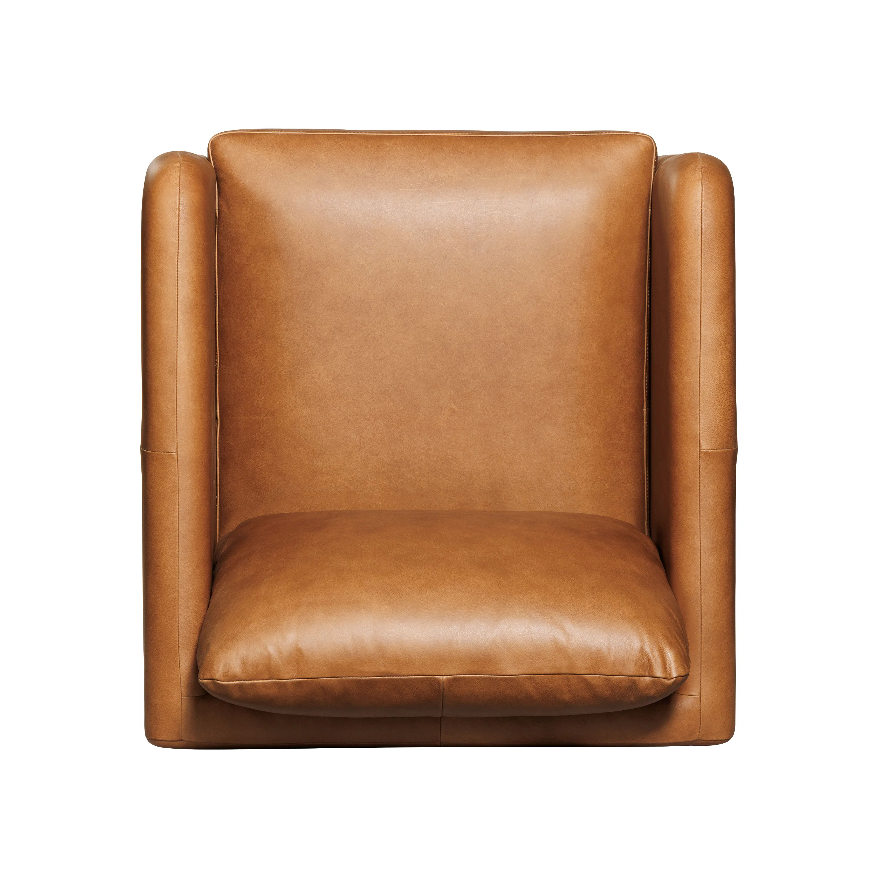 Bosco Leather Lounge Chair | Saddle Tan - Image 9