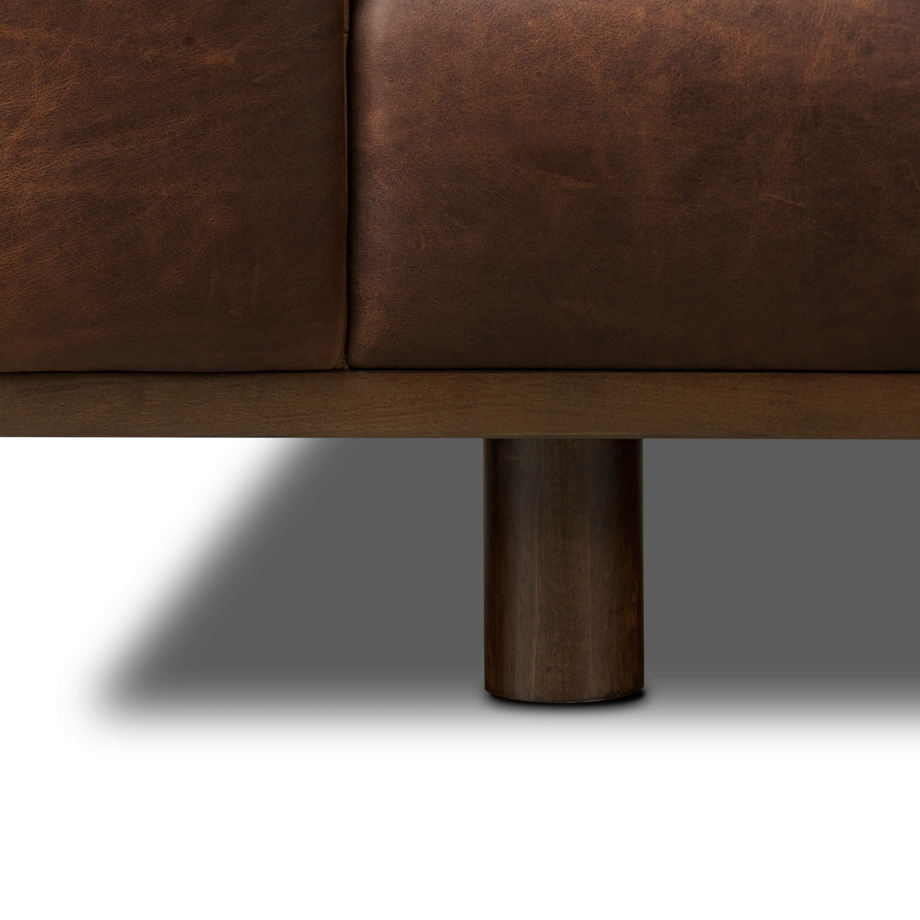 Brescia 92" Leather Sofa | Chocolate Brown - Image 13
