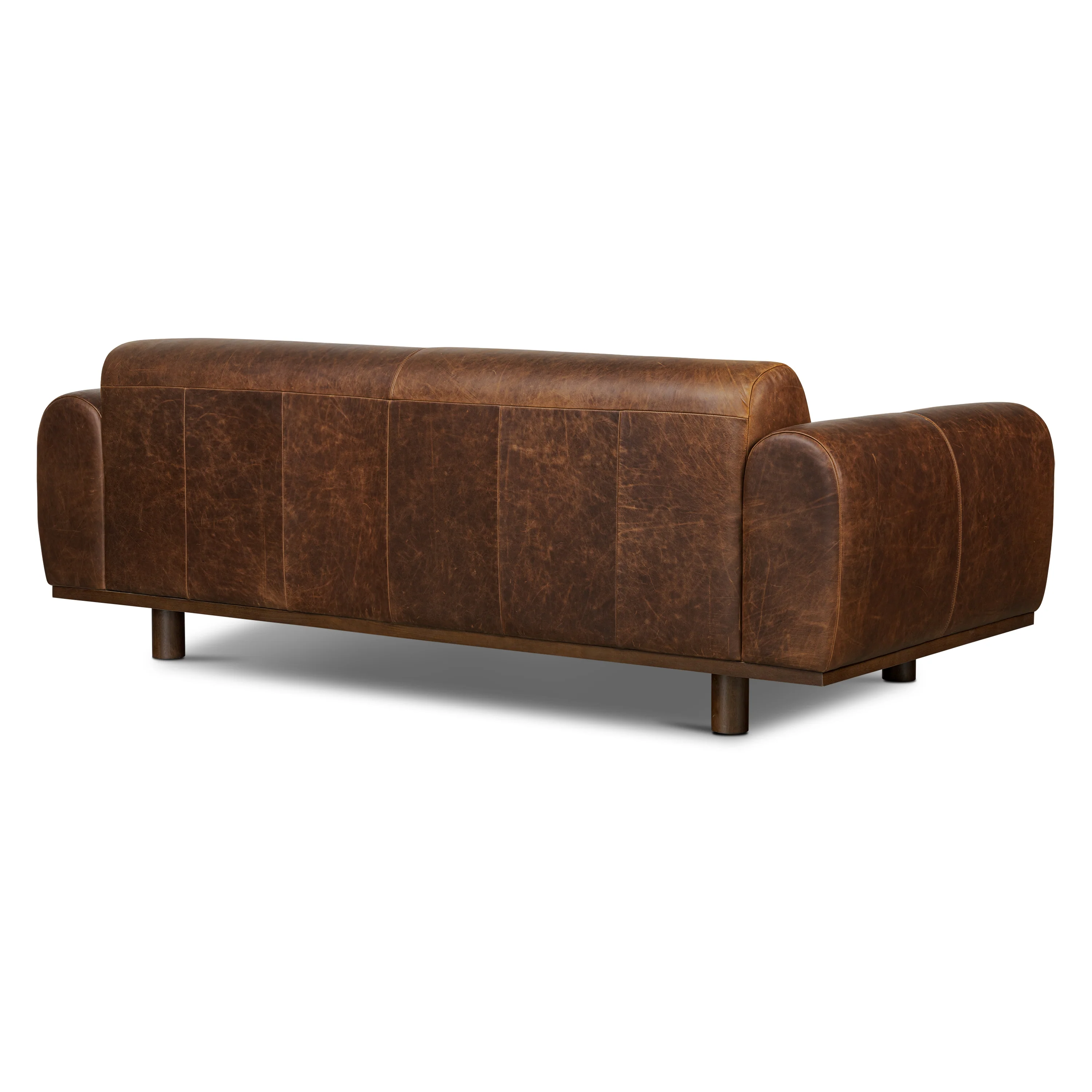 Brescia 92" Leather Sofa | Chocolate Brown - Image 7