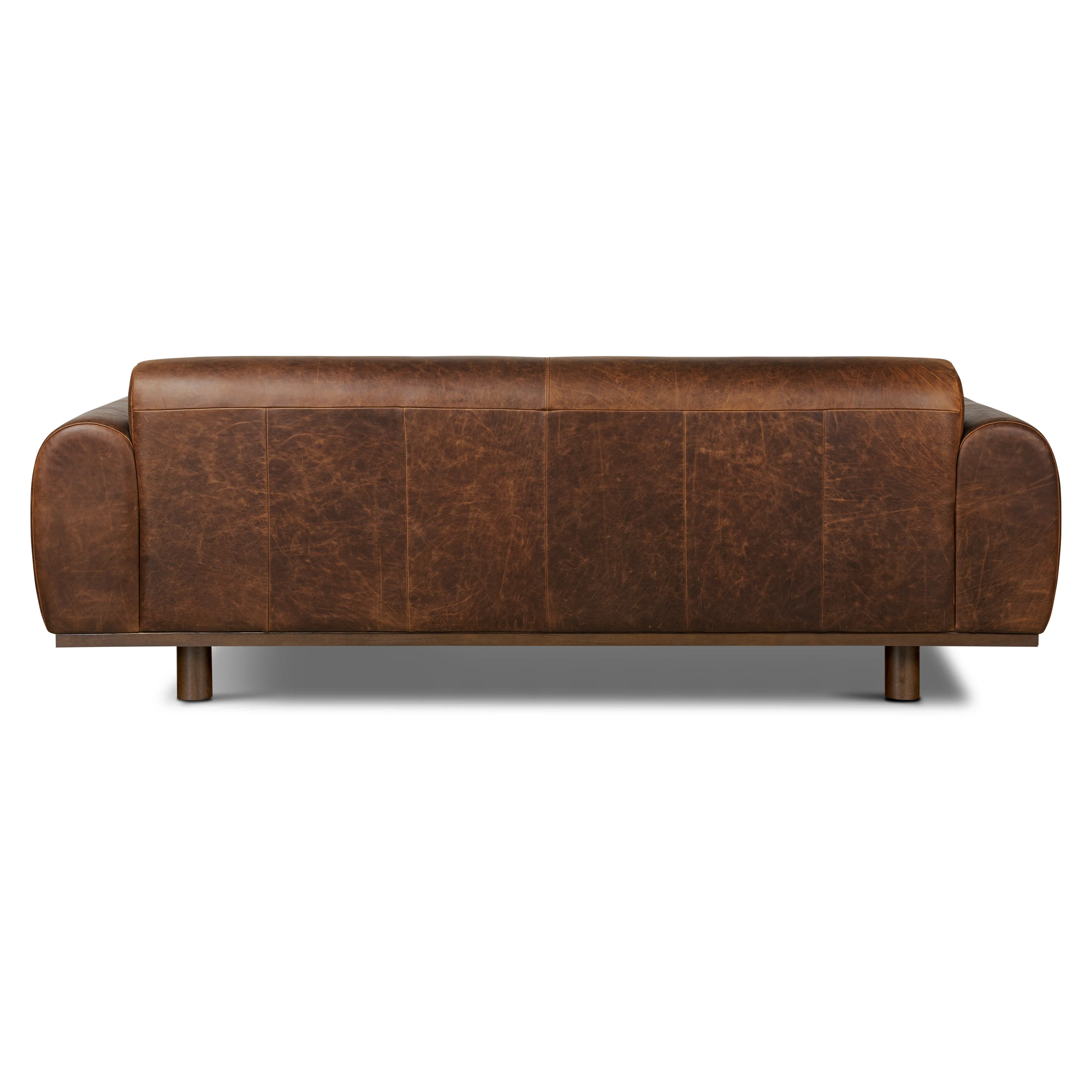 Brescia 92" Leather Sofa | Chocolate Brown - Image 8