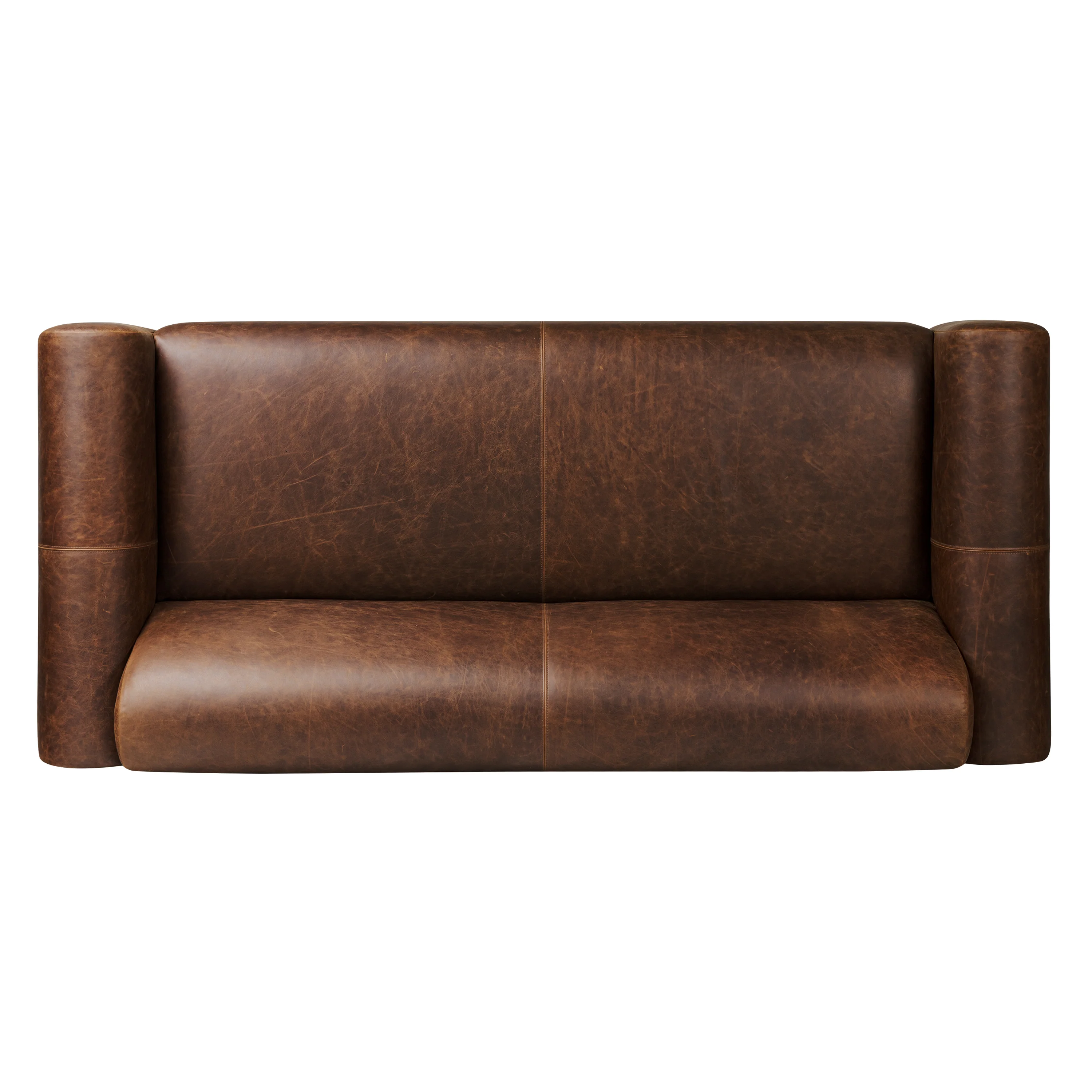 Brescia 92" Leather Sofa | Chocolate Brown - Image 9