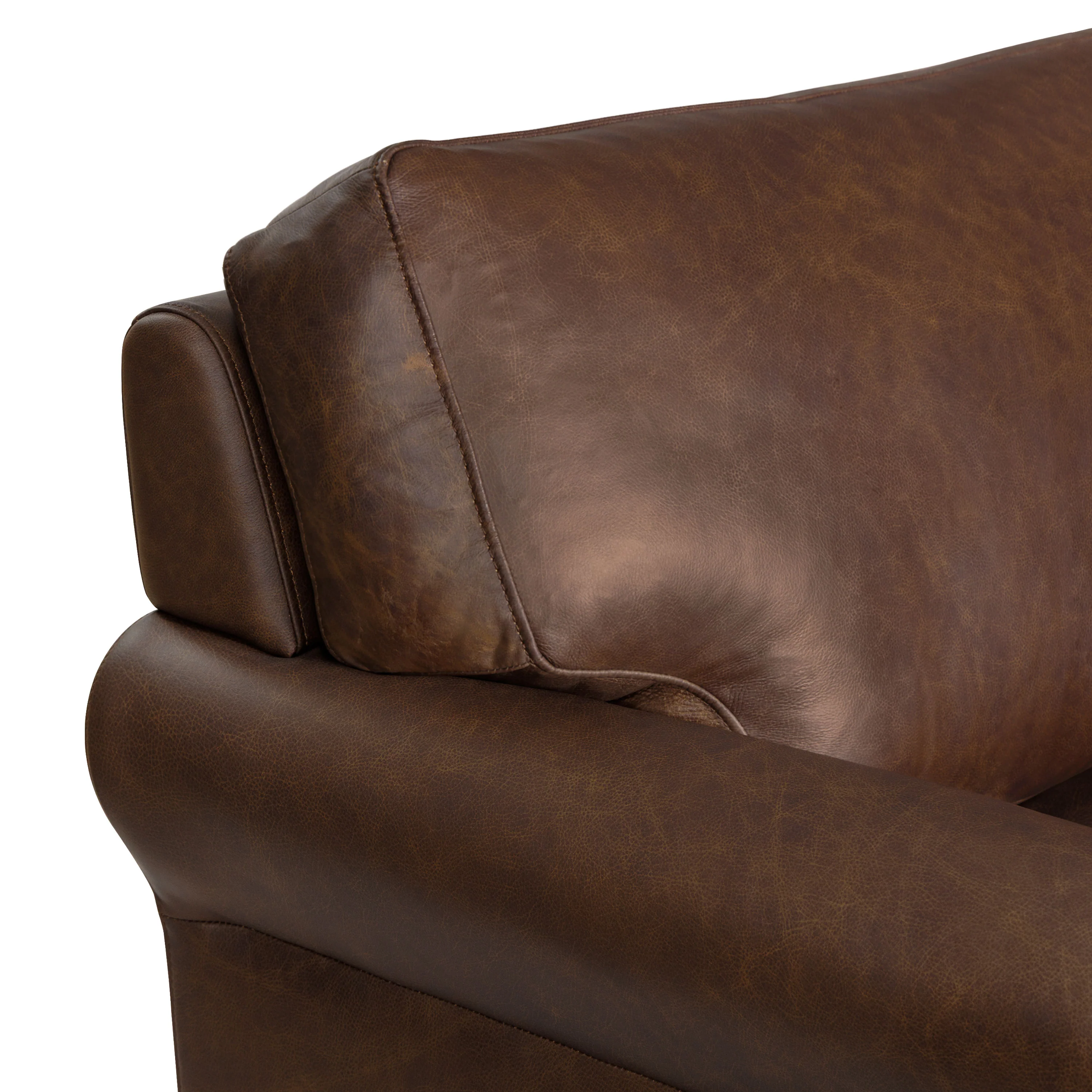 Bristol 90" Leather Sofa | Bridle Brown - Image 12