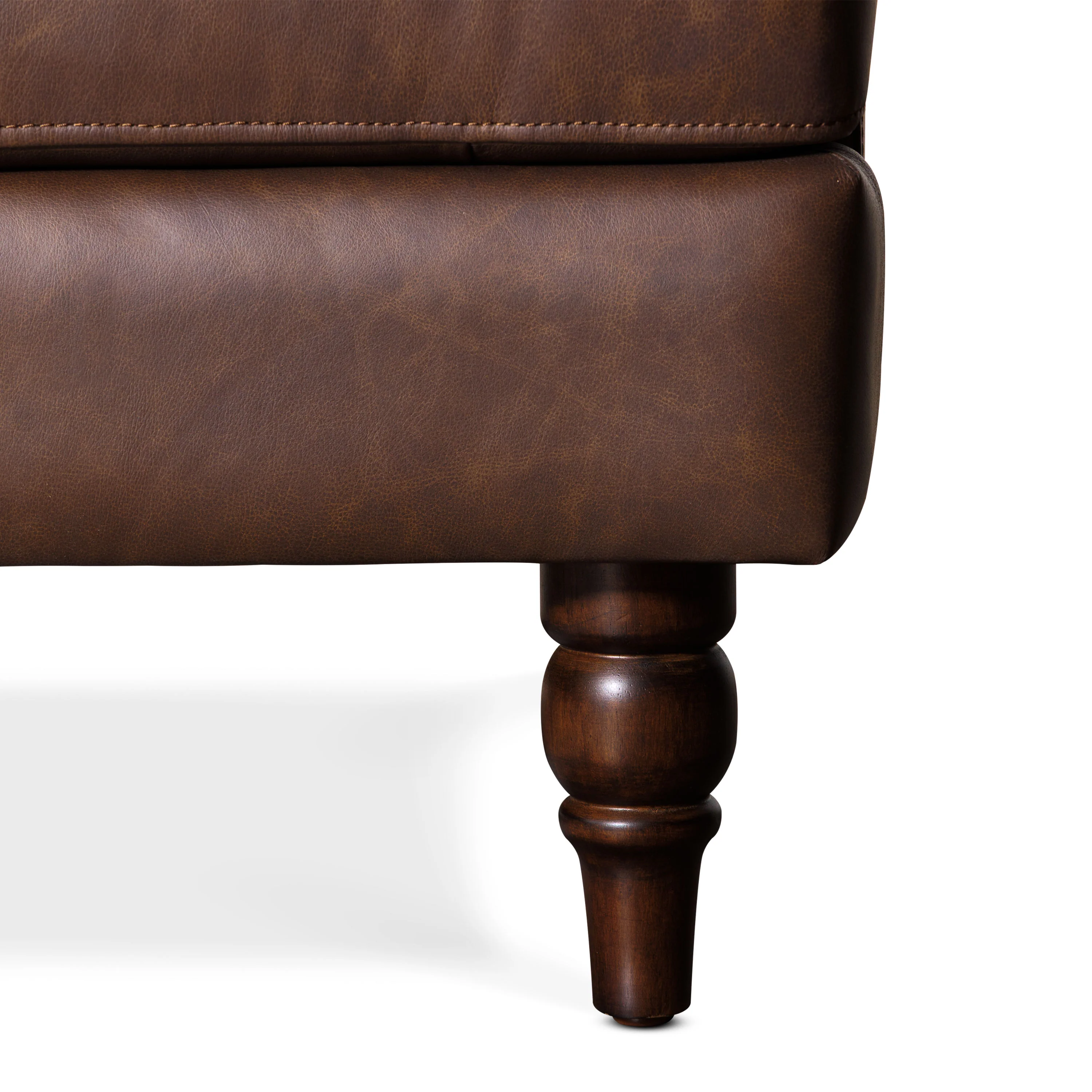 Bristol 90" Leather Sofa | Bridle Brown - Image 14