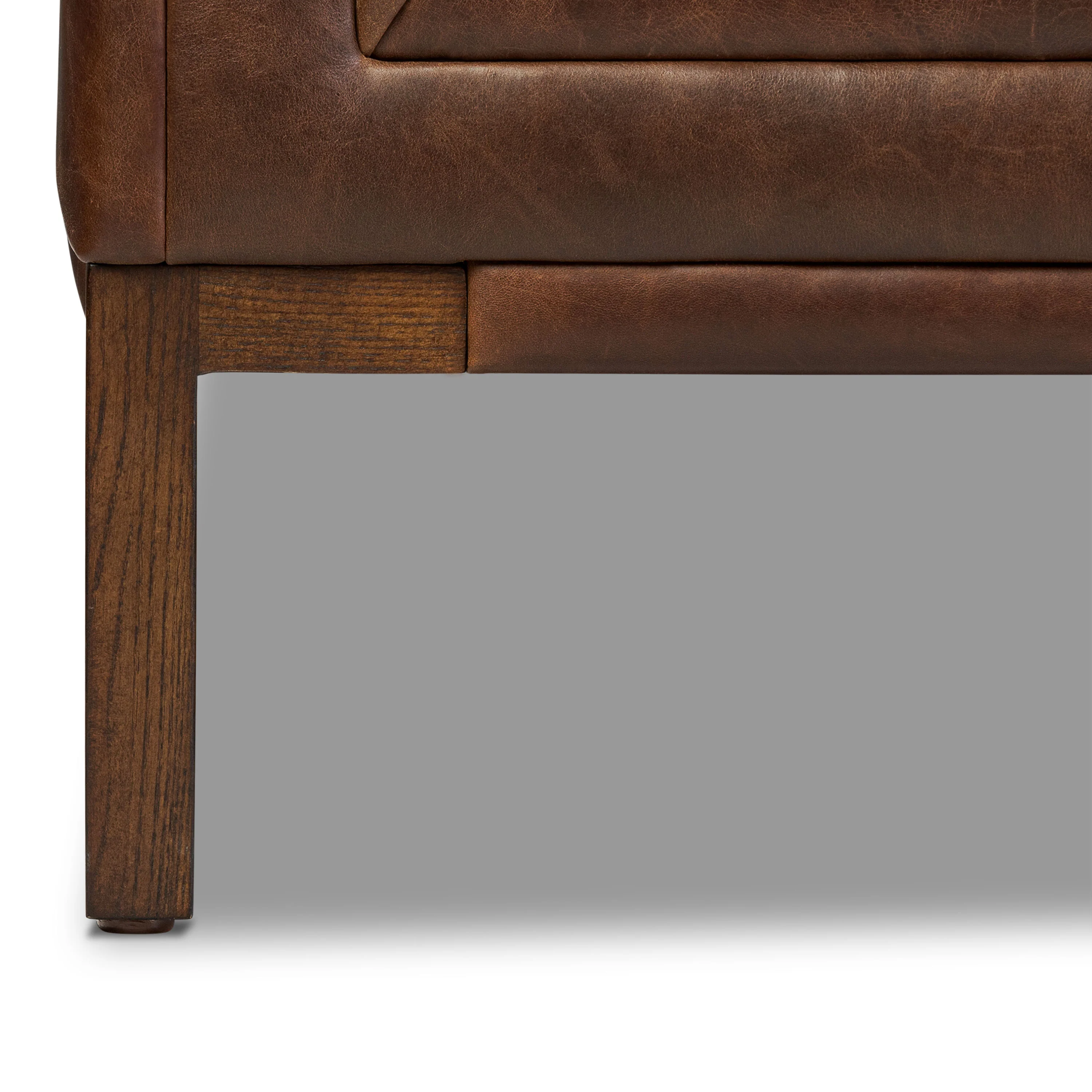 Bruges 89" Leather Sofa | Chocolate Brown - Image 14