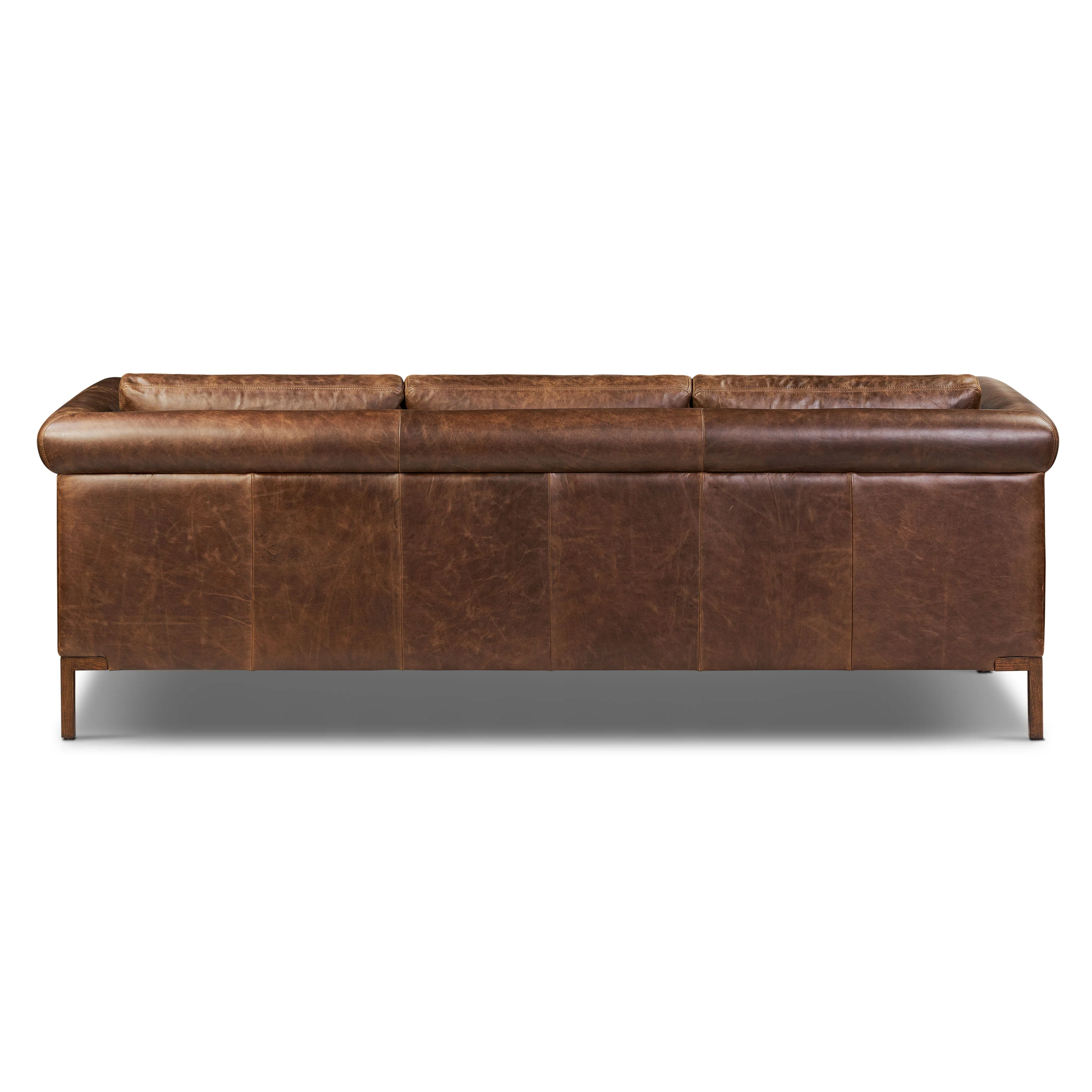 Bruges 89" Leather Sofa | Chocolate Brown - Image 6