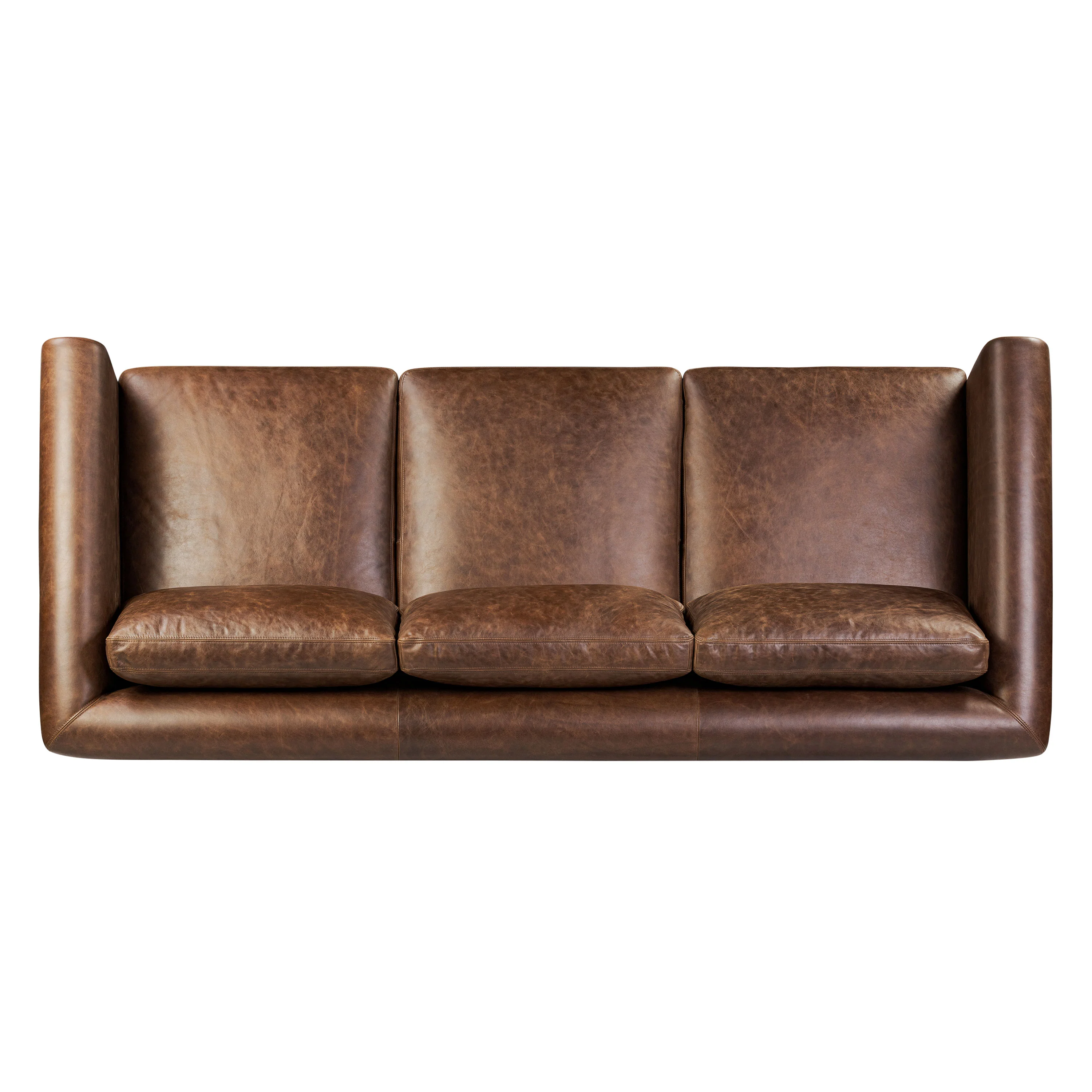 Bruges 89" Leather Sofa | Chocolate Brown - Image 7