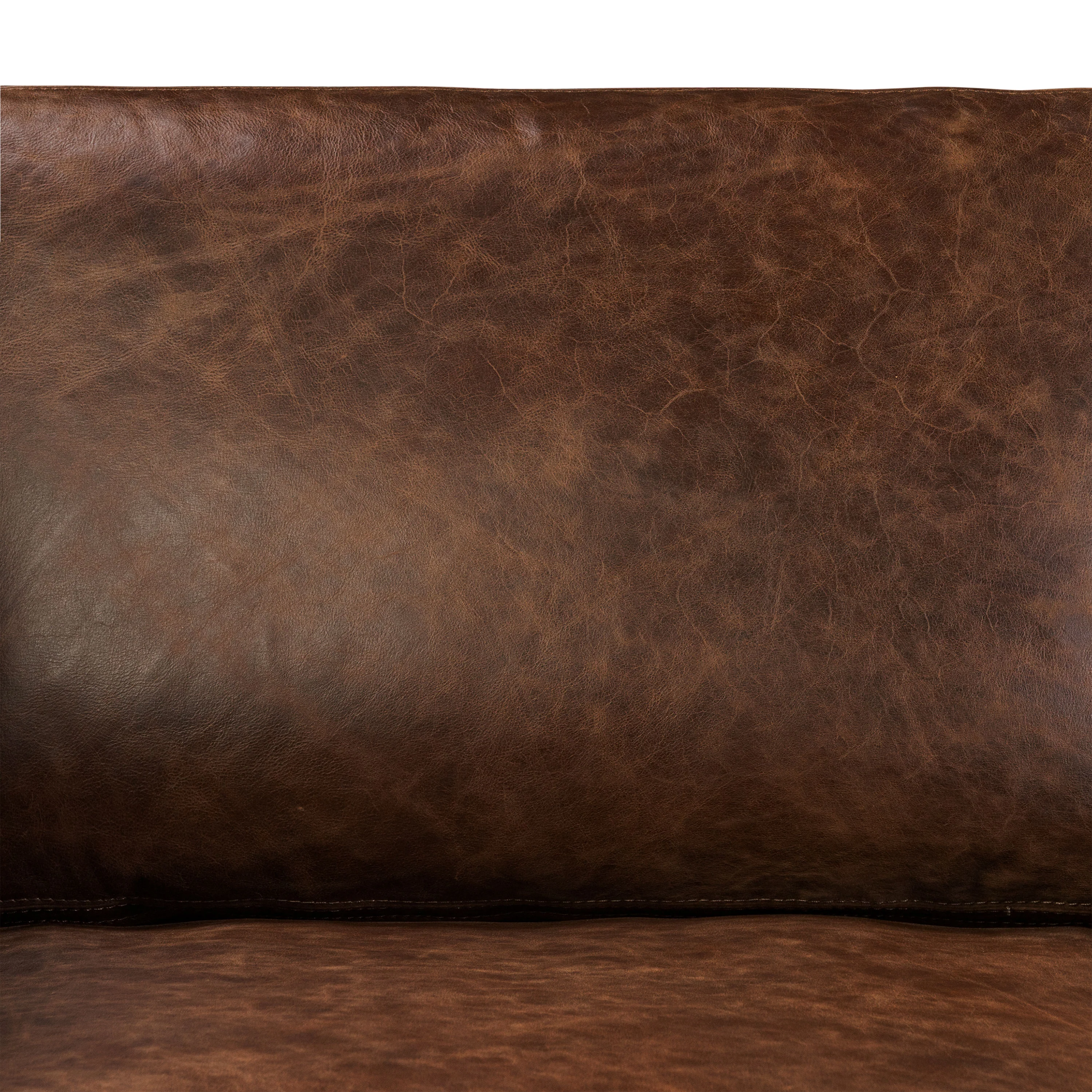 Bruges 89" Leather Sofa | Chocolate Brown - Image 8