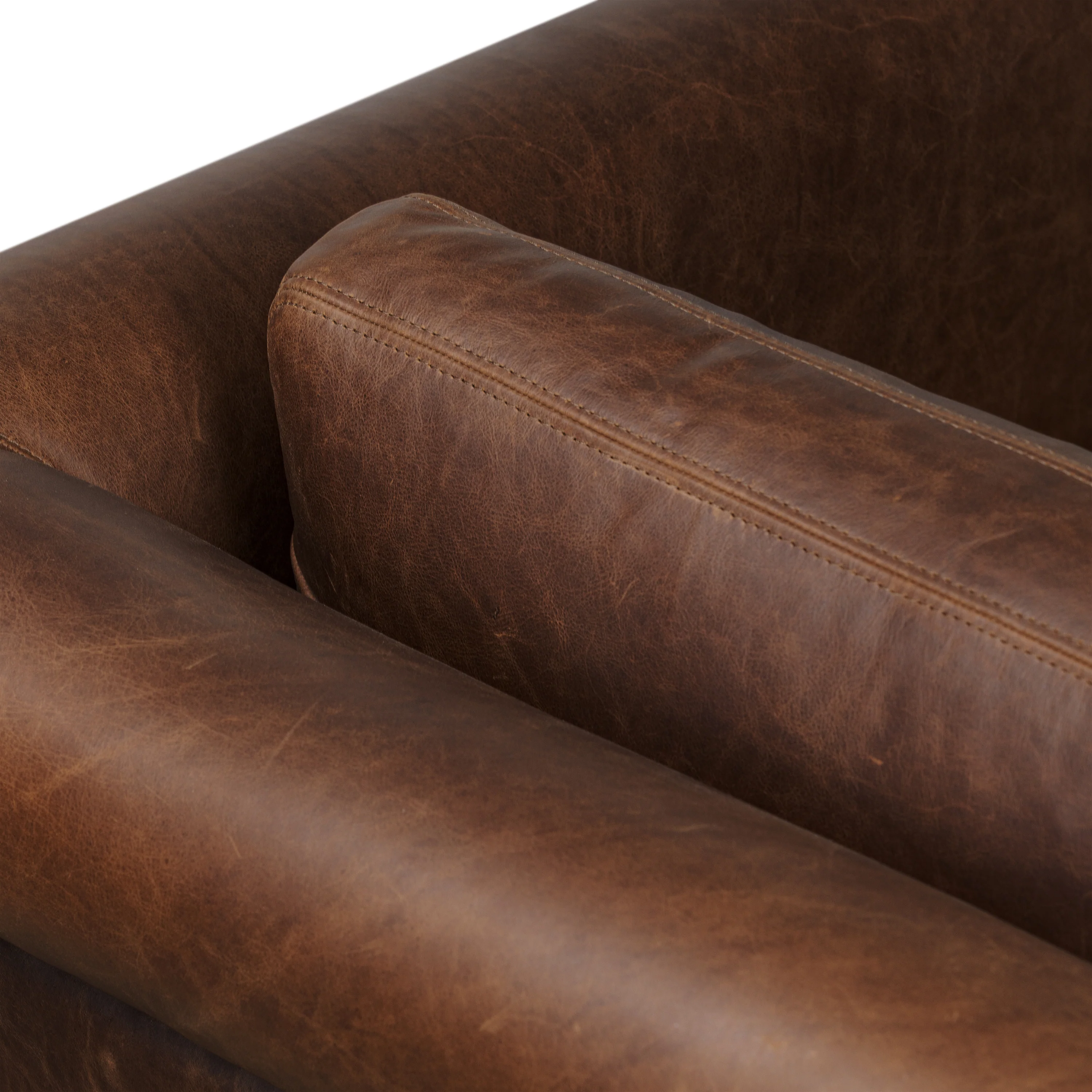 Bruges Leather Lounge Chair | Chocolate Brown - Image 11