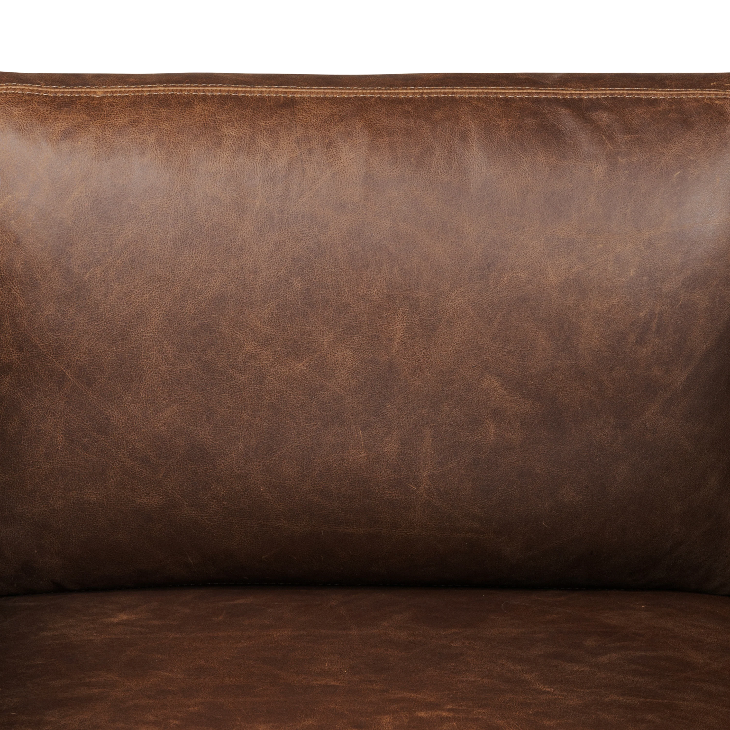 Bruges Leather Lounge Chair | Chocolate Brown - Image 9