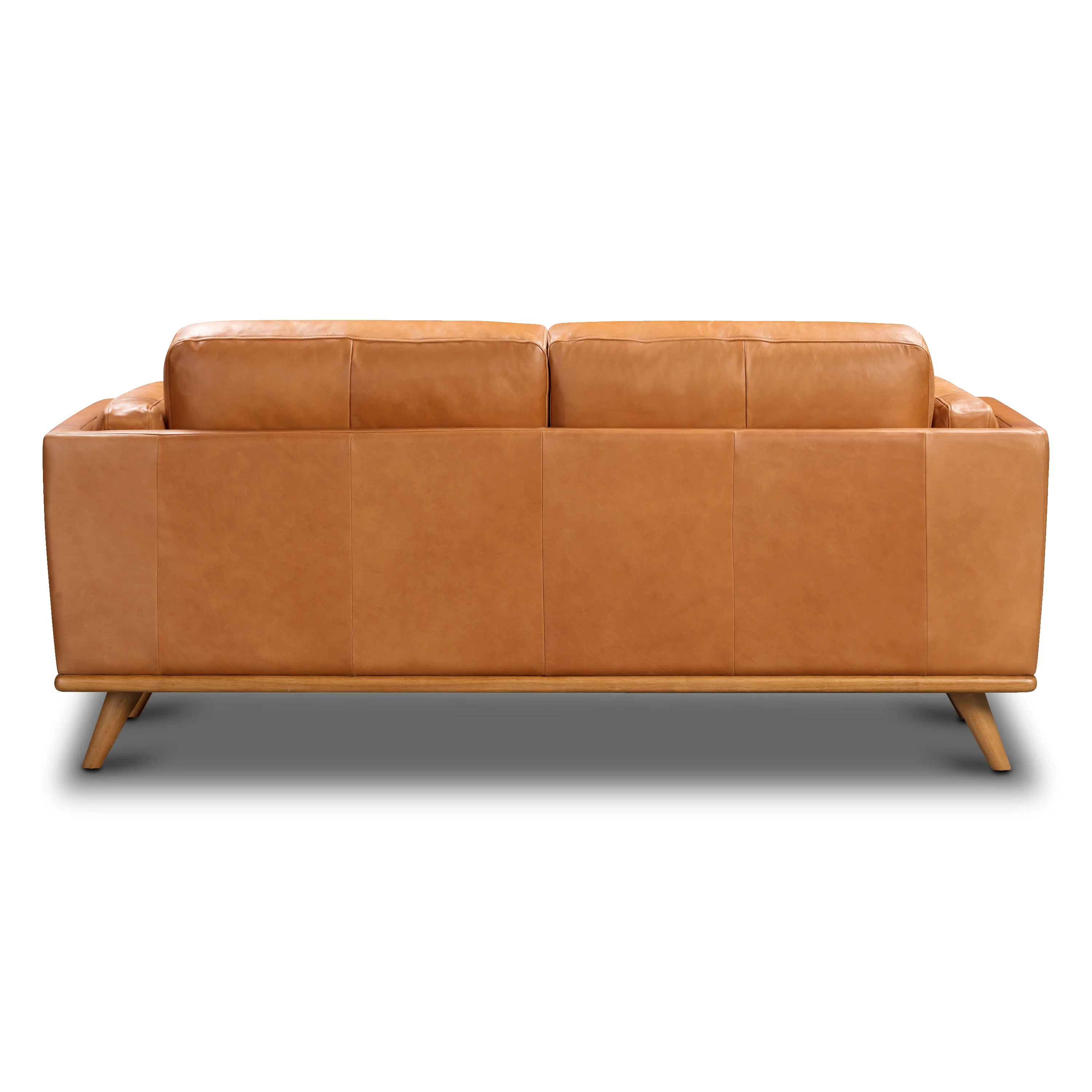 Cadiz 75" Leather Apartment Sofa | Saddle Tan - Image 6