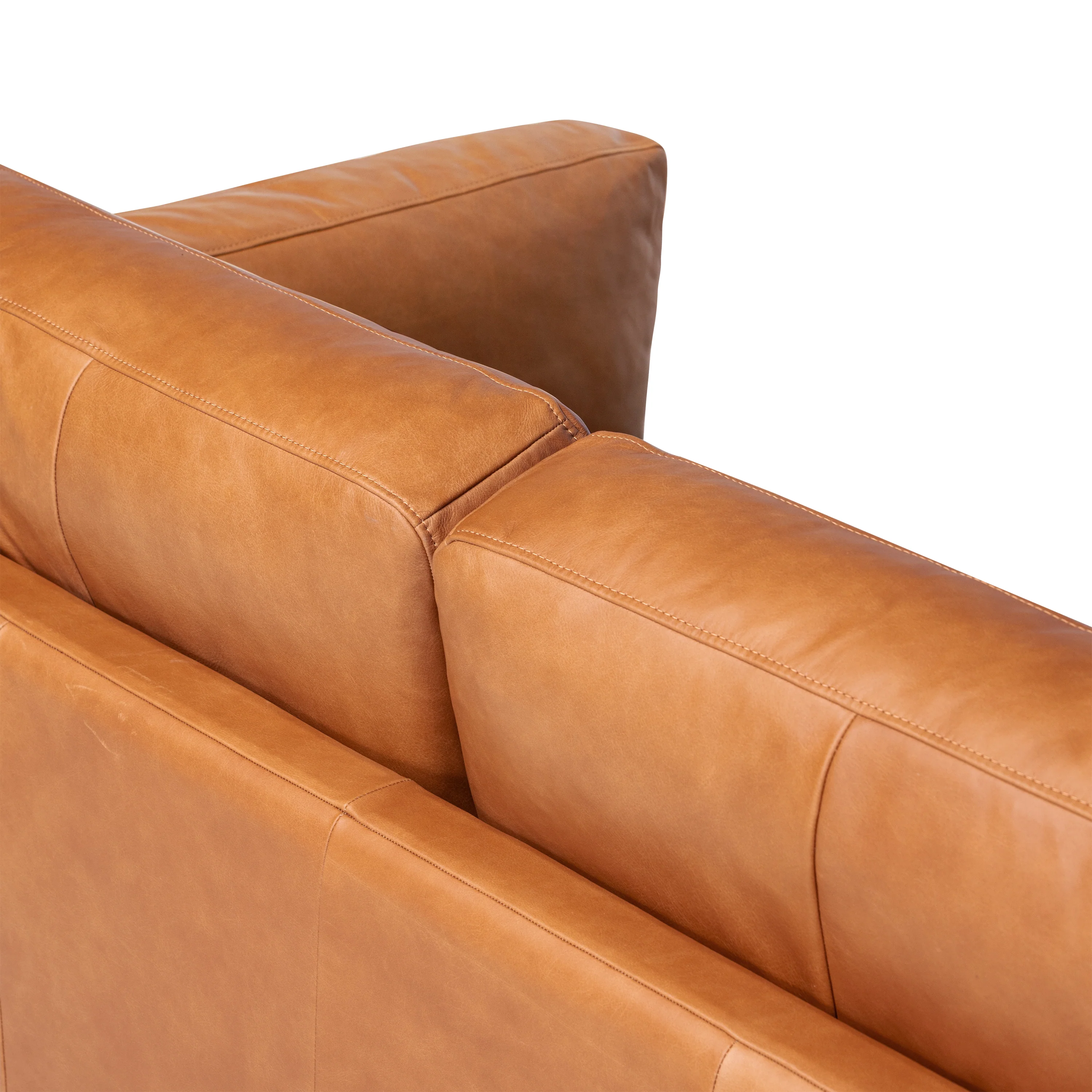 Cadiz 90" Leather Sofa | Saddle Tan - Image 11