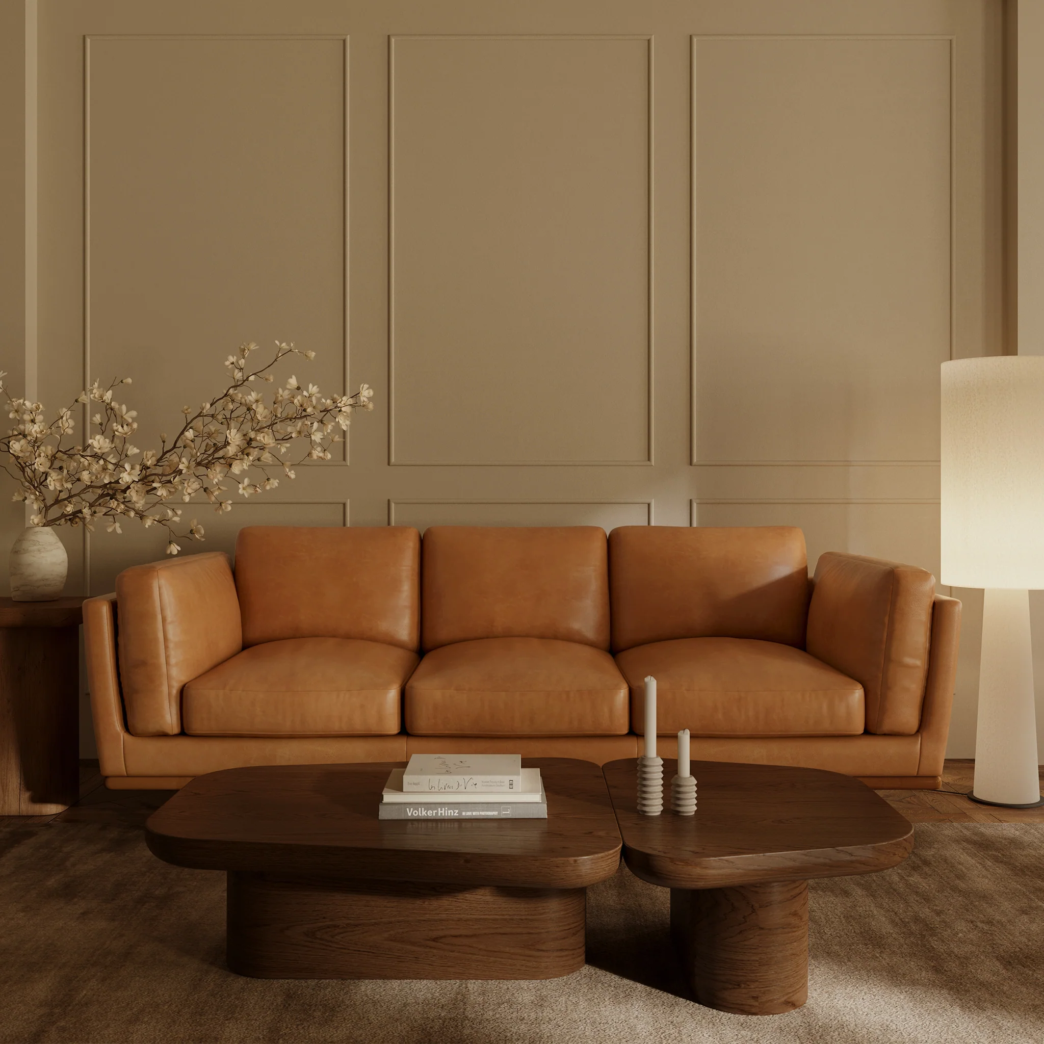 Cadiz 90" Leather Sofa | Saddle Tan - Image 3