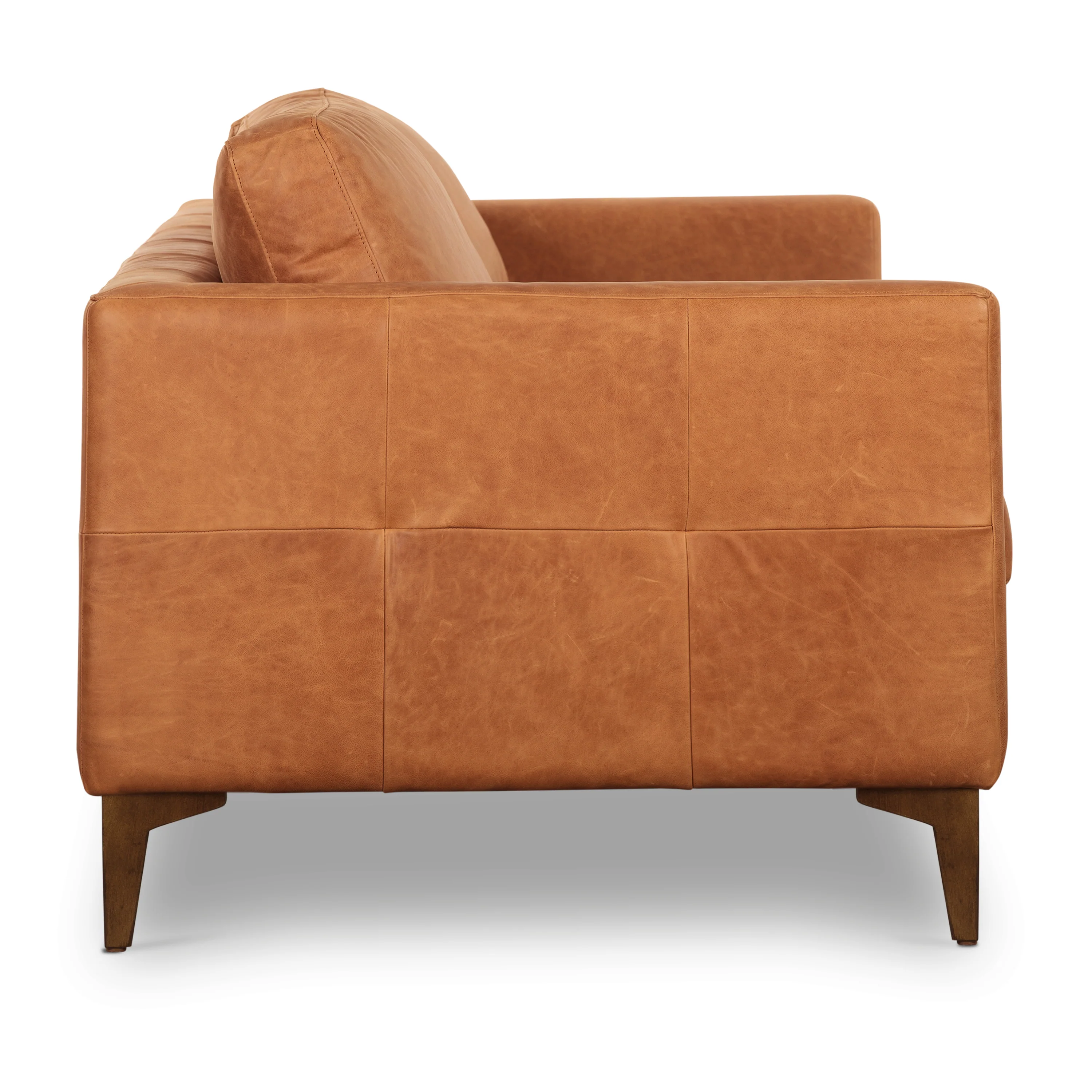 Calle 90" Leather Sofa | Cognac Tan - Image 23